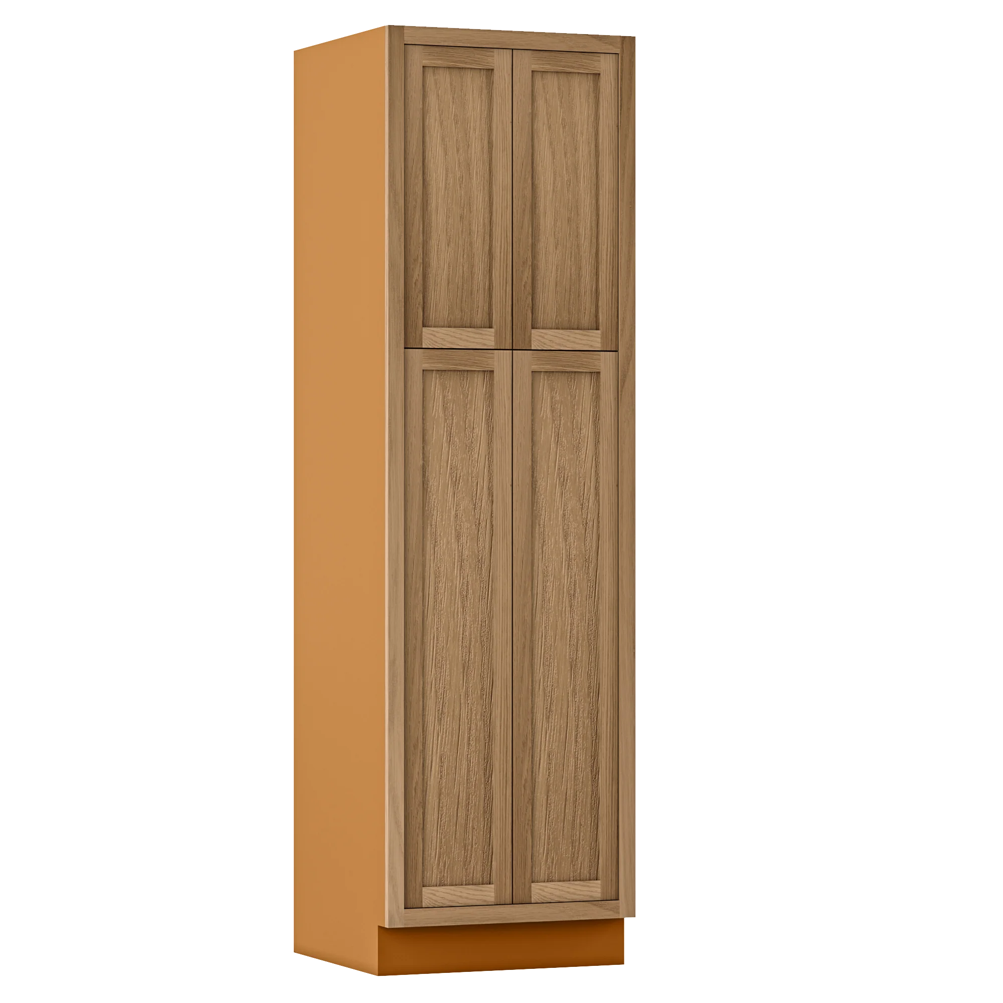Pantry White Oak Inset Shaker Cabinet 84" Tall 18", 21", 24", 27", 30", 33" & 36" Wide