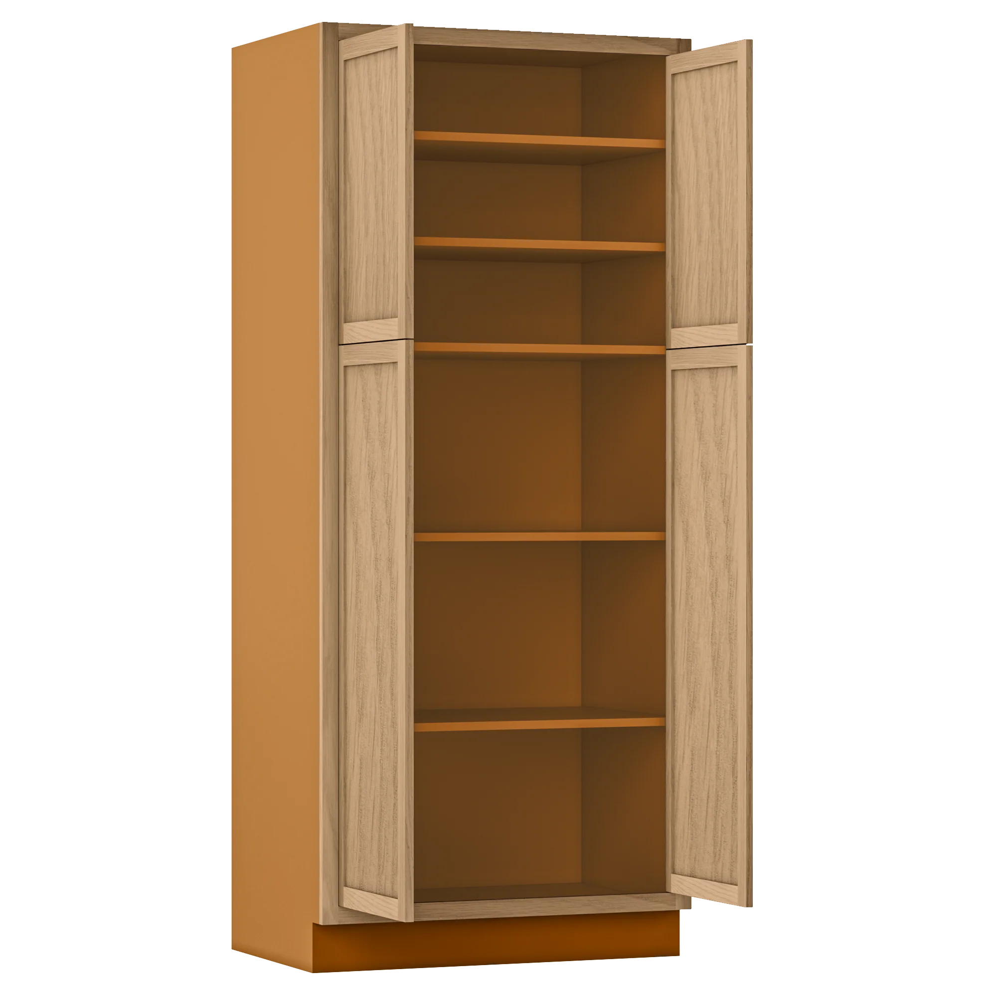 Pantry White Oak Inset Shaker Cabinet 84" Tall 18", 21", 24", 27", 30", 33" & 36" Wide - Image 6