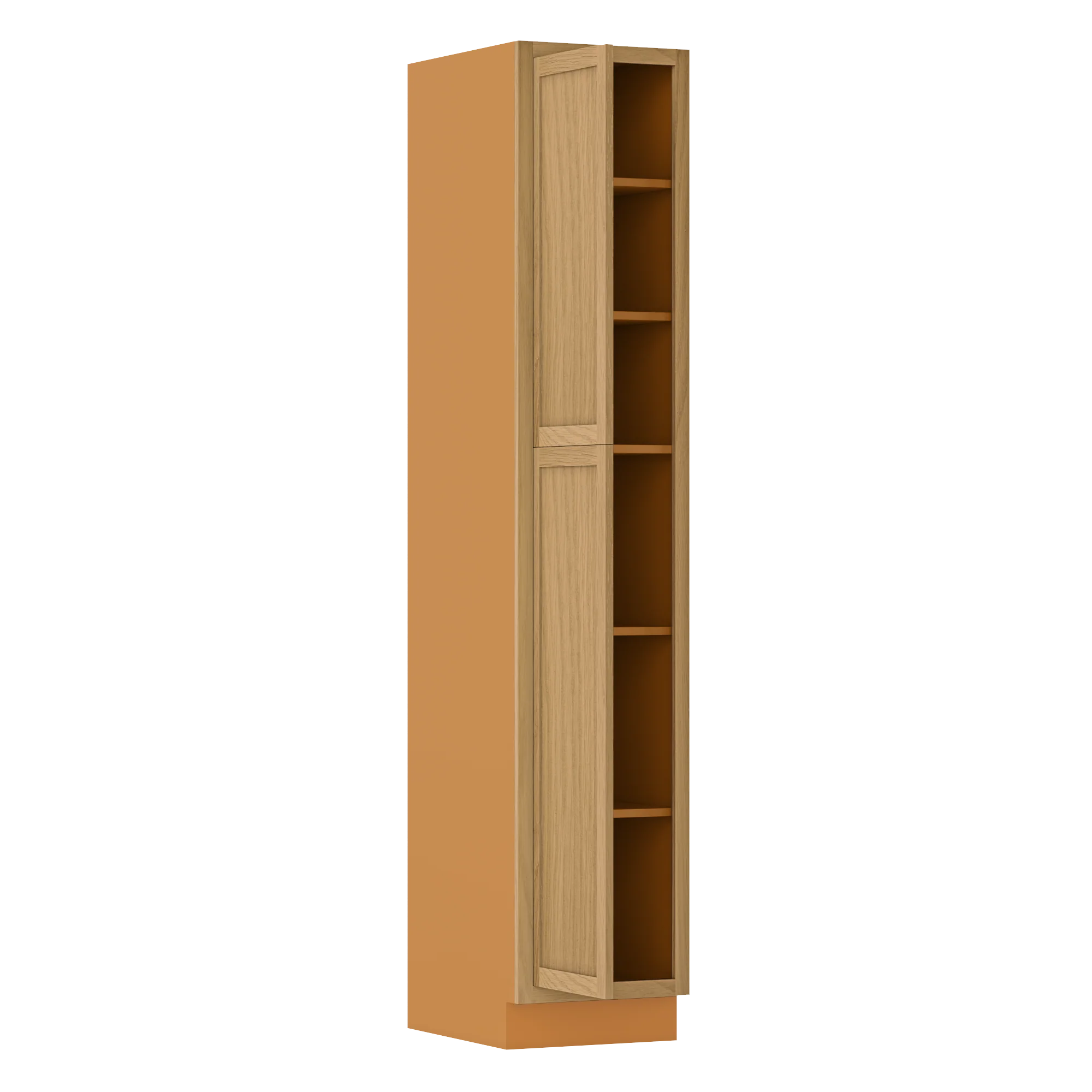 Pantry White Oak Inset Shaker Cabinet 84" Tall 18", 21", 24", 27", 30", 33" & 36" Wide - Image 8
