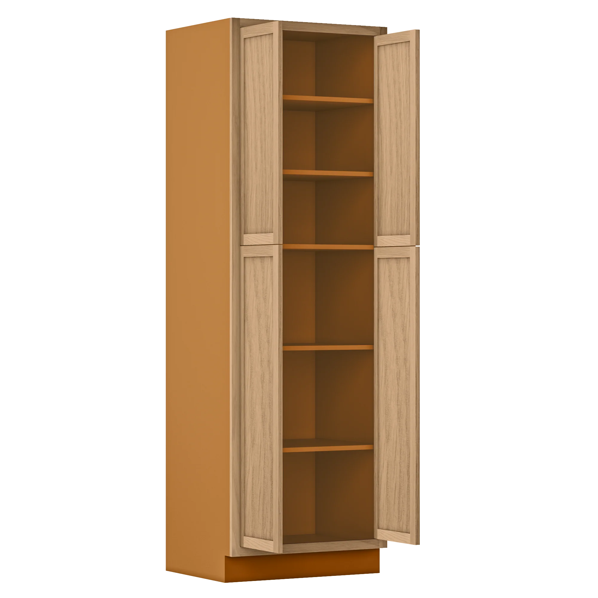 Pantry White Oak Inset Shaker Cabinet 93" Tall 18", 21", 24", 27", 30", 33" & 36" Wide - Image 6