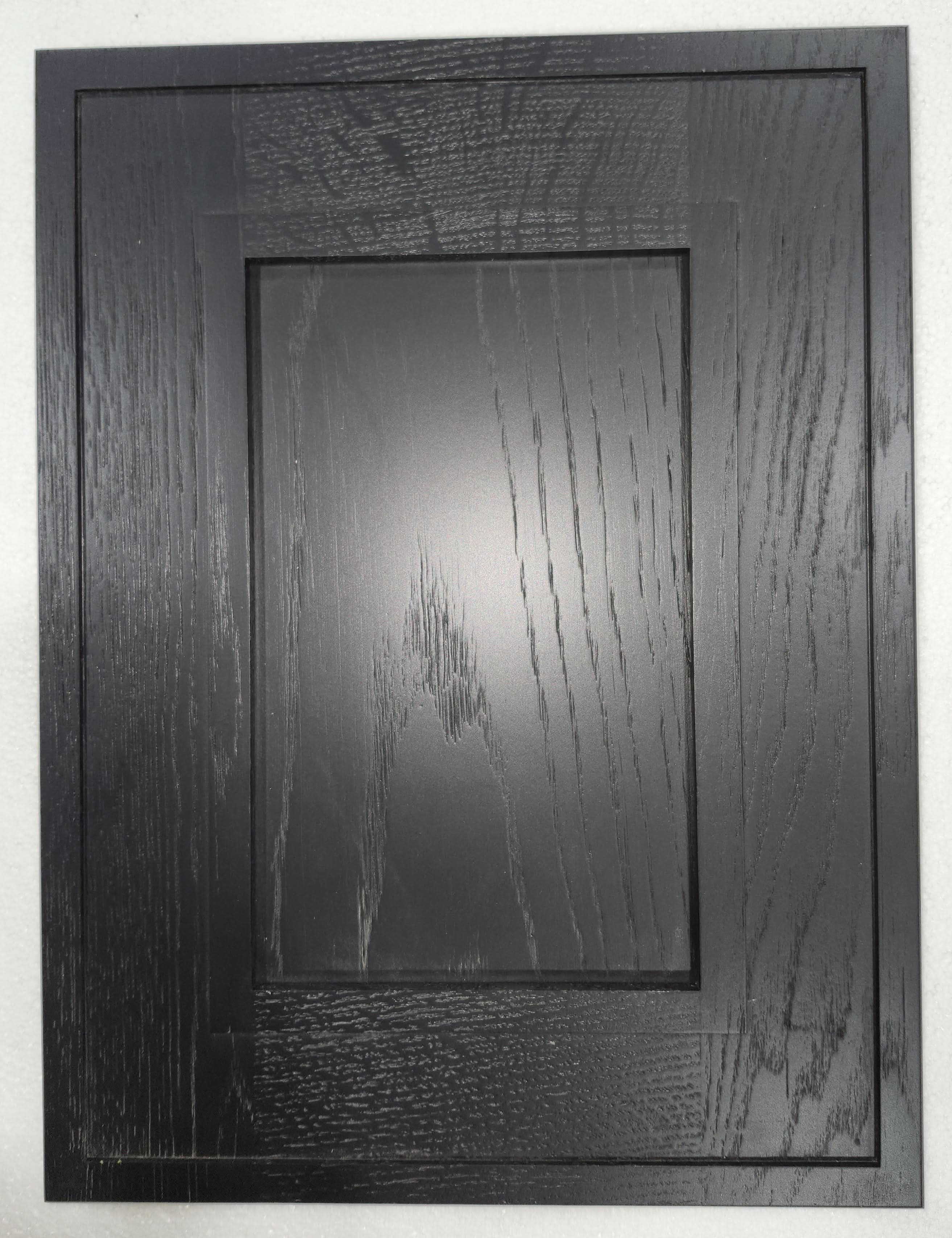 Sample Door Elegant Black Craftsman Shaker 1-1/4" Overlay Shaker