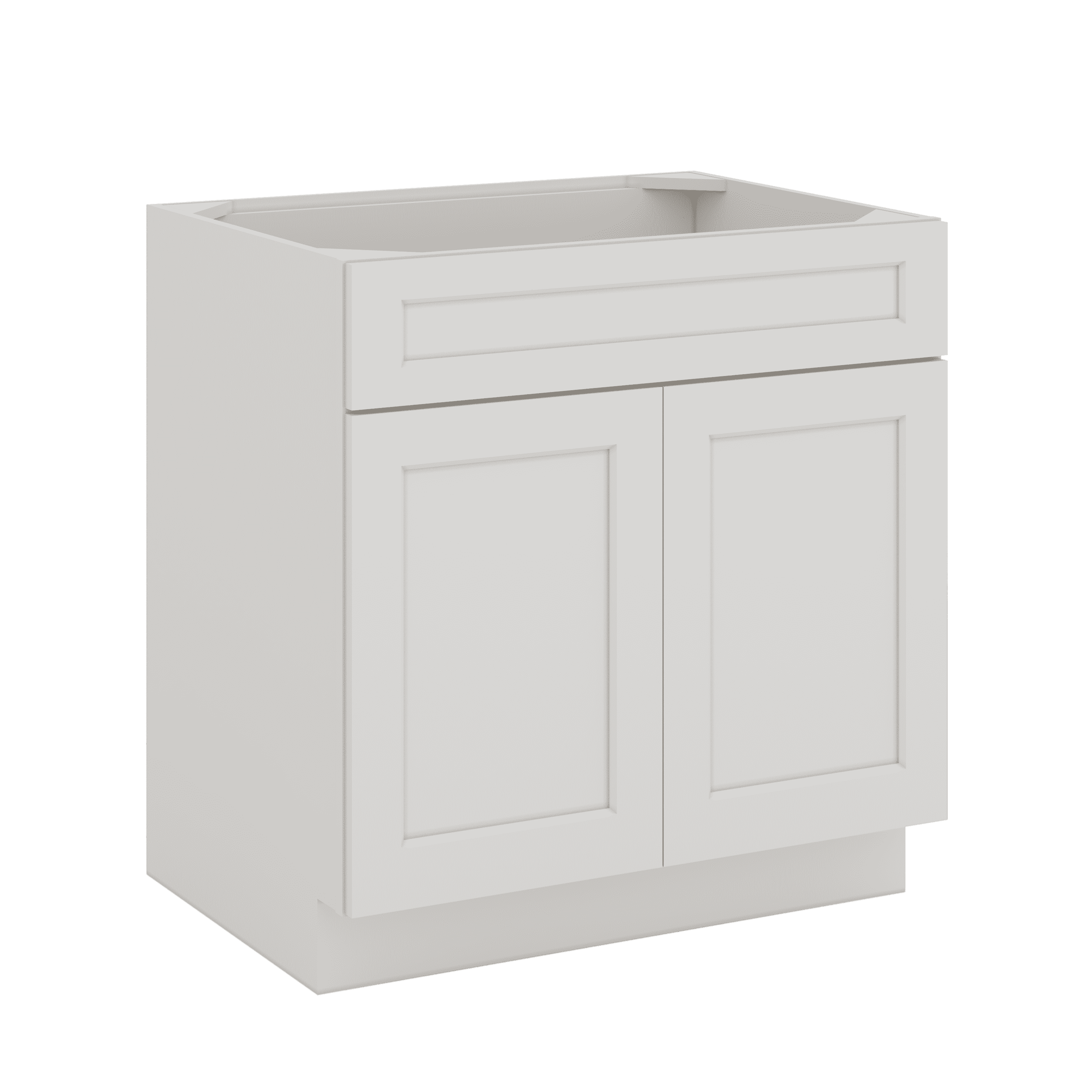 Sink Base 30", 33", 36" & 42" Honcraft White Shaker 1-1/4" Overlay - Image 3