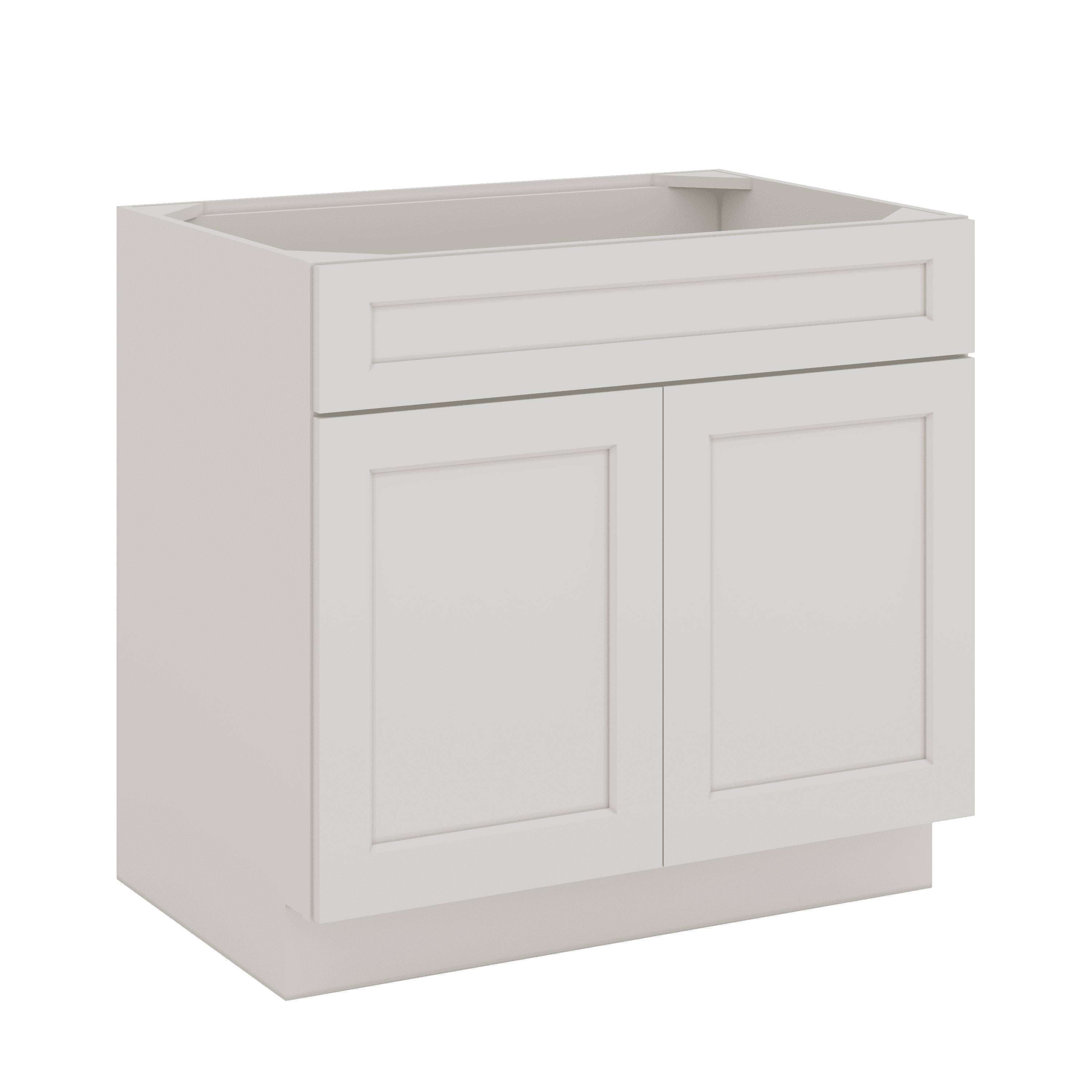 Sink Base 30", 33", 36" & 42" Honcraft White Shaker 1-1/4" Overlay - Image 5