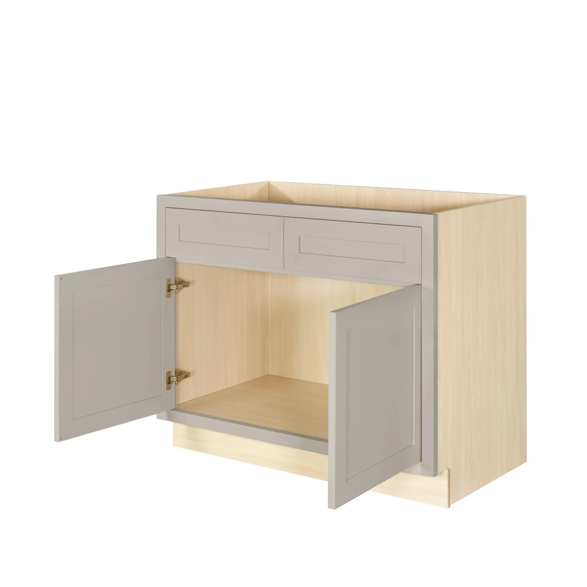 Sink Base Tuscan Gray Inset Shaker Cabinets 33", 36", 42" - Image 7