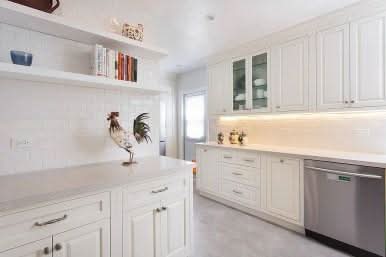 Sink Base Vintage White Inset Raised Panel Cabinets 33", 36", 42" - Image 9