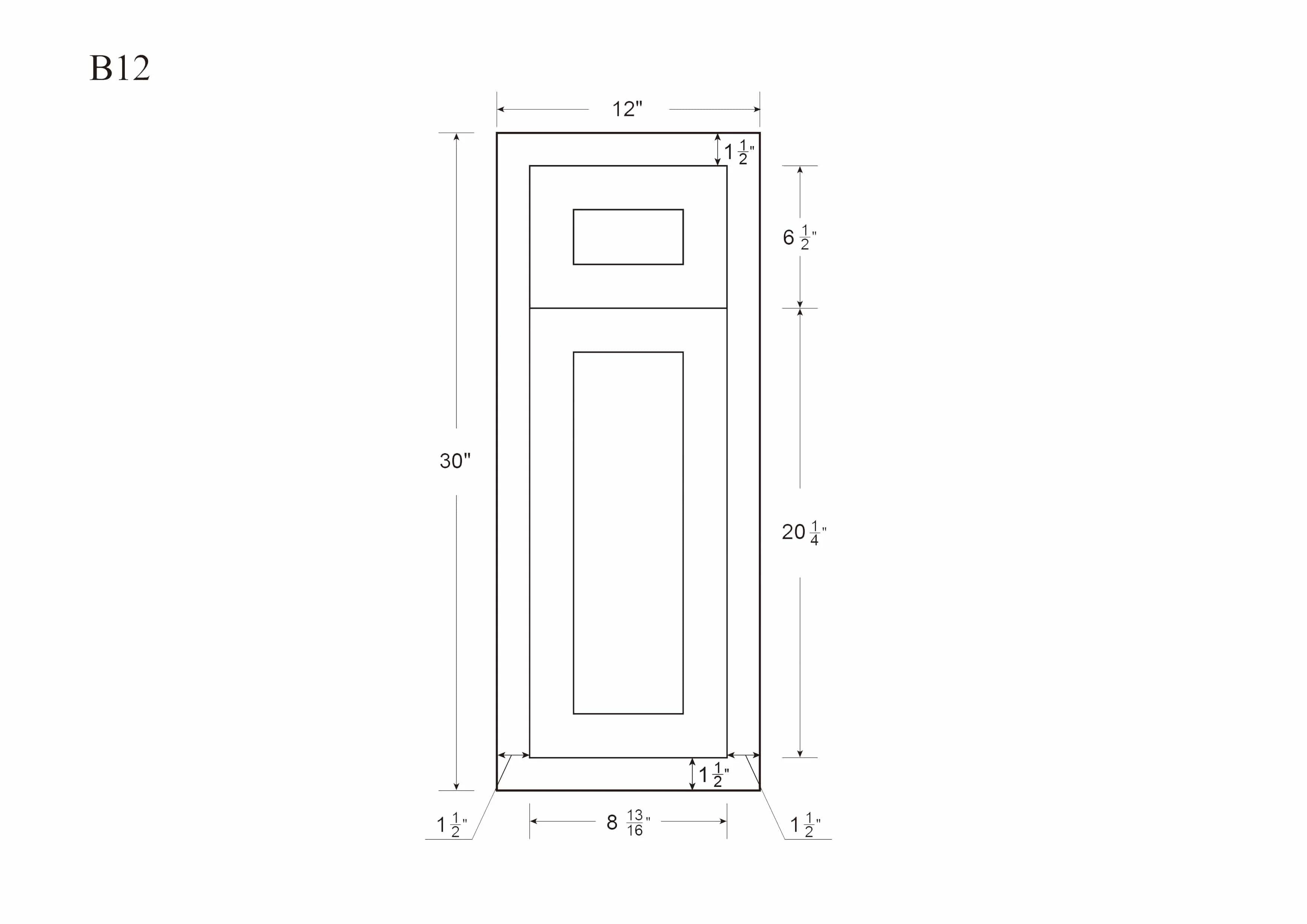 Base Cabinet - Single Door & Drawer 9", 12", 15", 18" & 21" Snow White Inset Shaker - Image 5