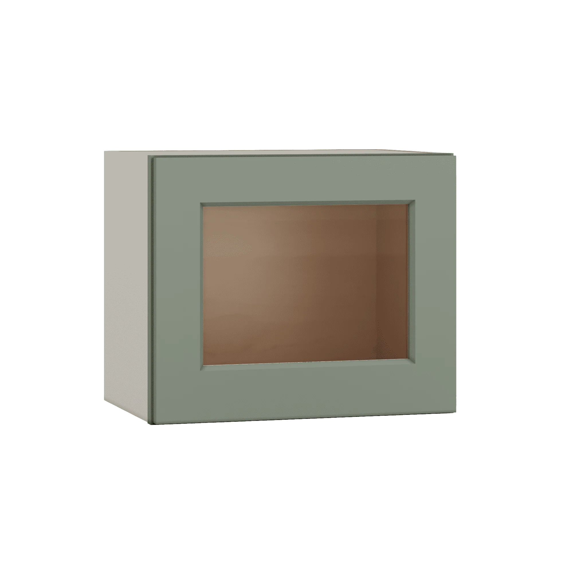Stackable Wall Cabinet - Single Door 9", 12", 15", 18" & 21" Wide Green Shaker - Image 17