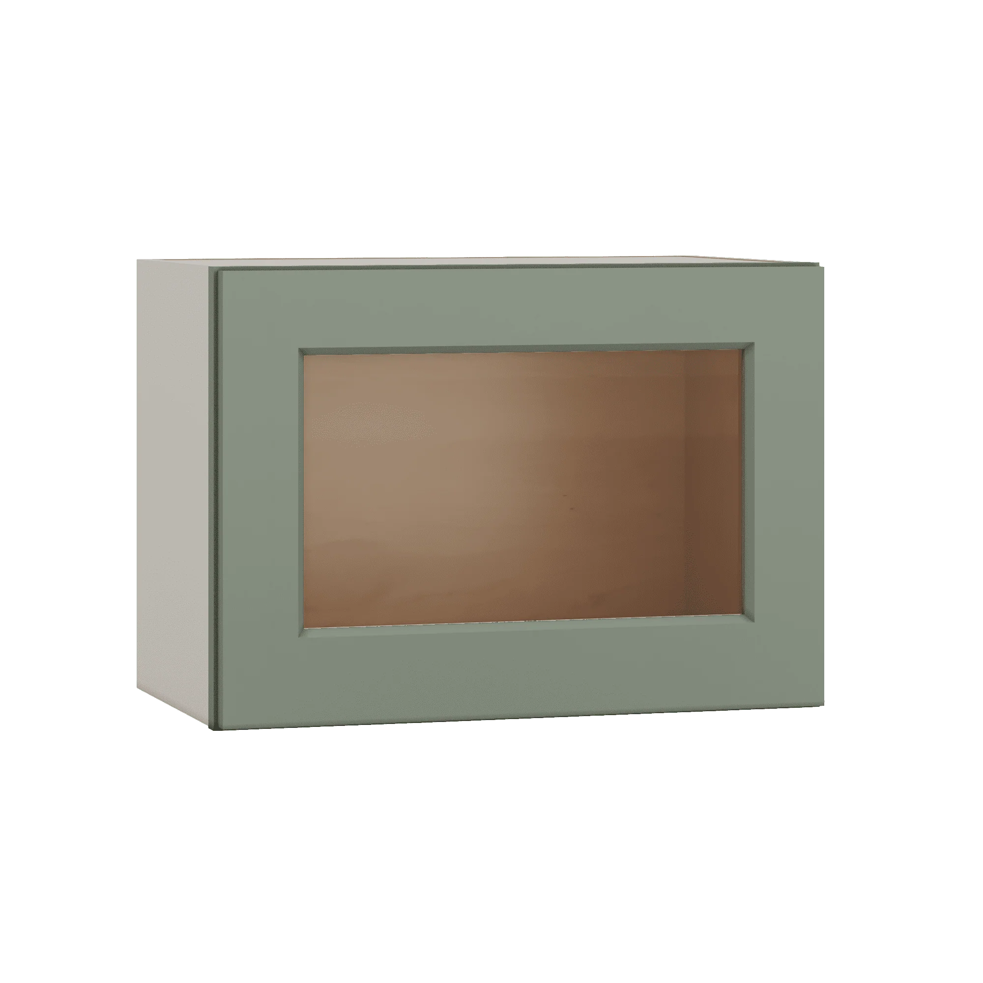 Stackable Wall Cabinet - Single Door 9", 12", 15", 18" & 21" Wide Green Shaker - Image 19