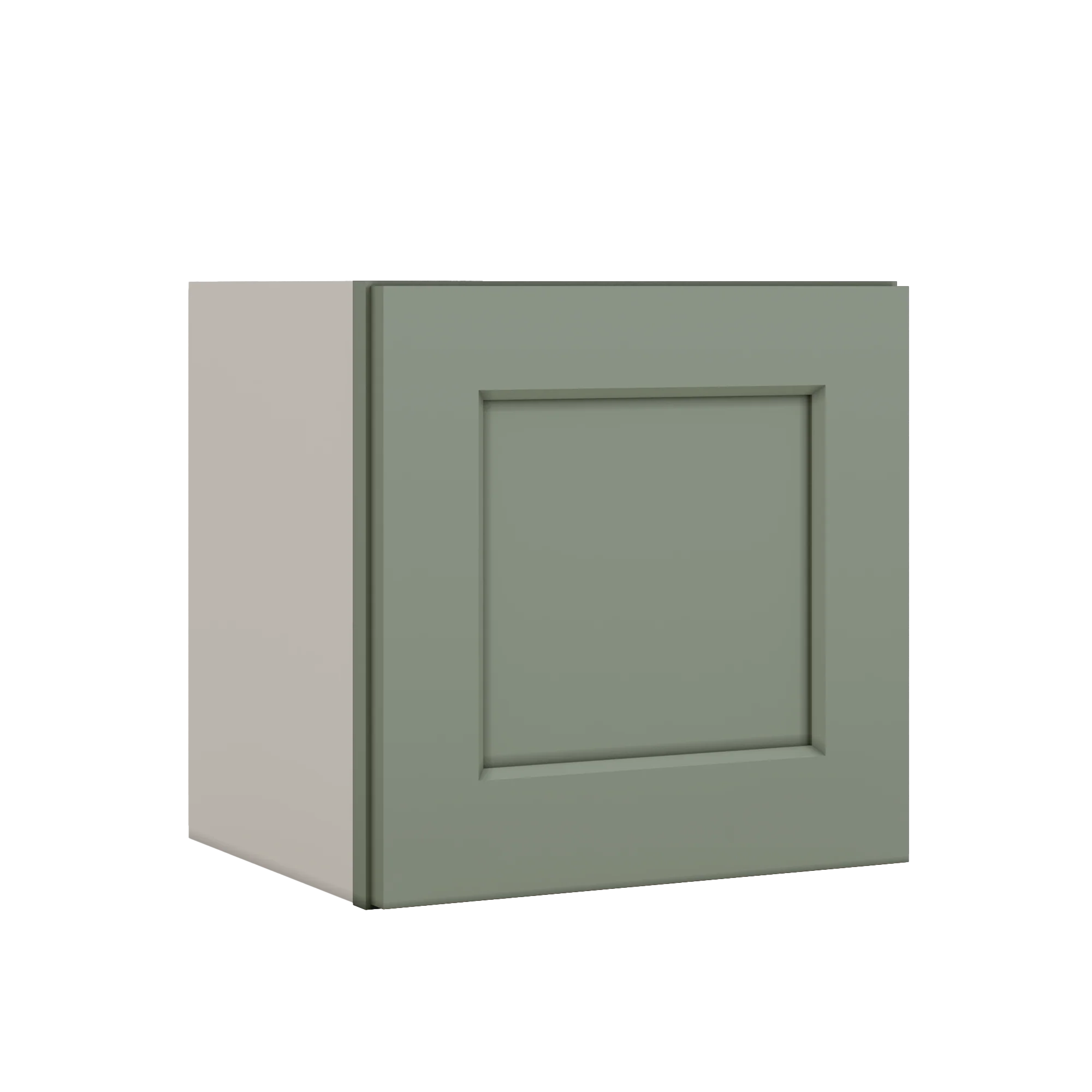 Stackable Wall Cabinet - Single Door 9", 12", 15", 18" & 21" Wide Green Shaker - Image 5