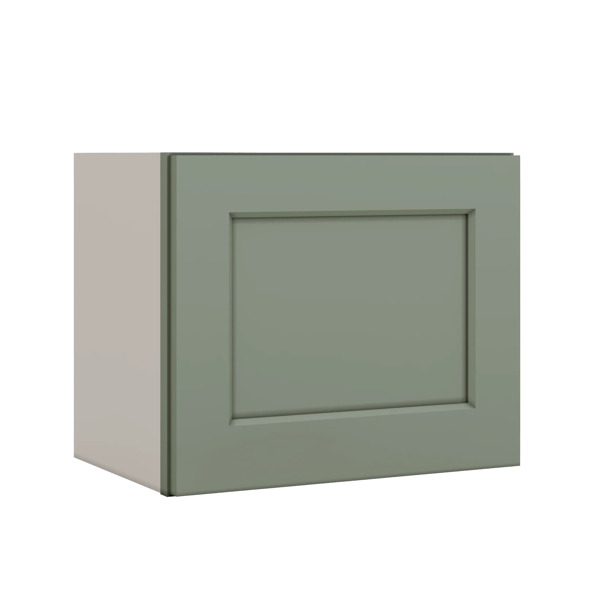 Stackable Wall Cabinet - Single Door 9", 12", 15", 18" & 21" Wide Green Shaker - Image 7
