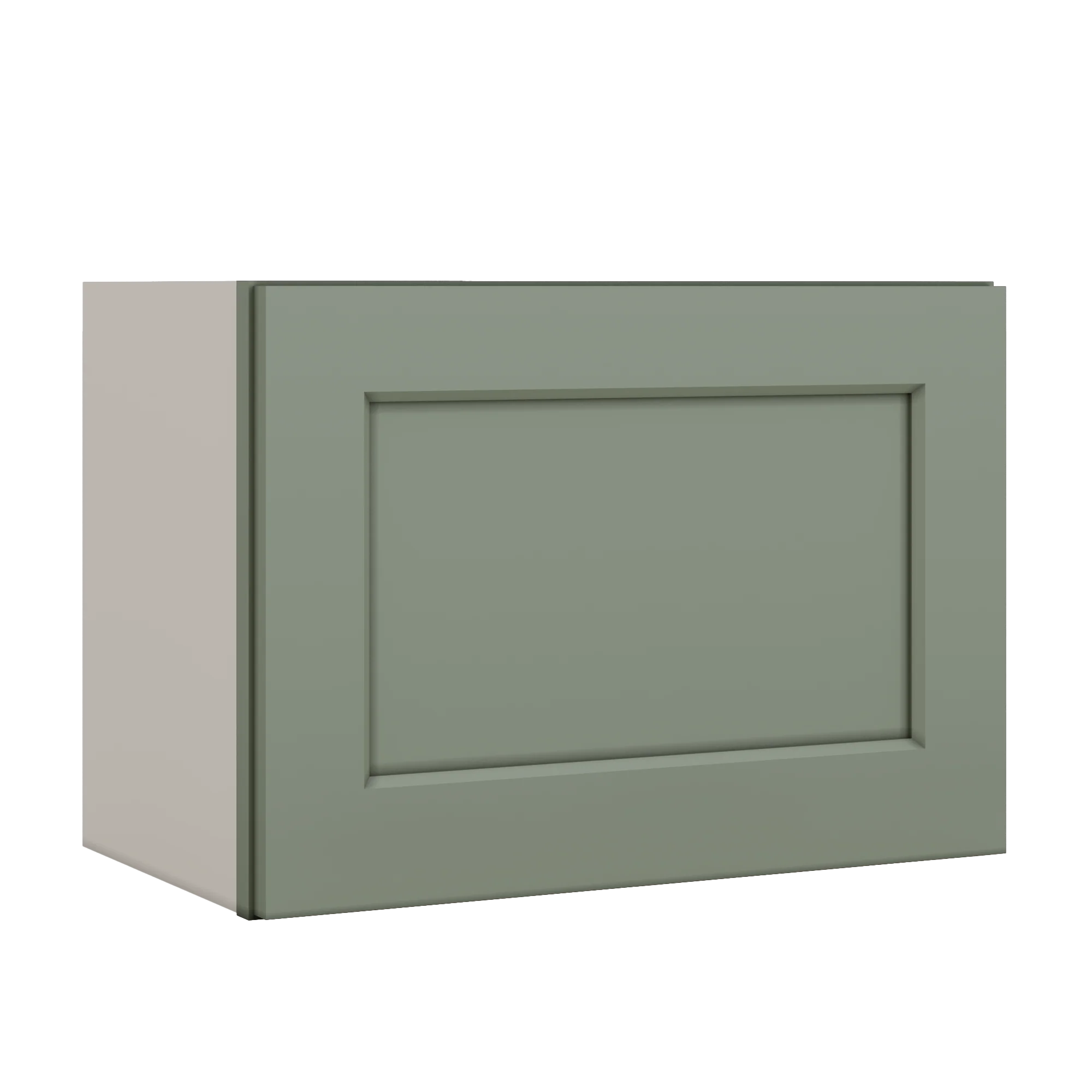 Stackable Wall Cabinet - Single Door 9", 12", 15", 18" & 21" Wide Green Shaker - Image 9