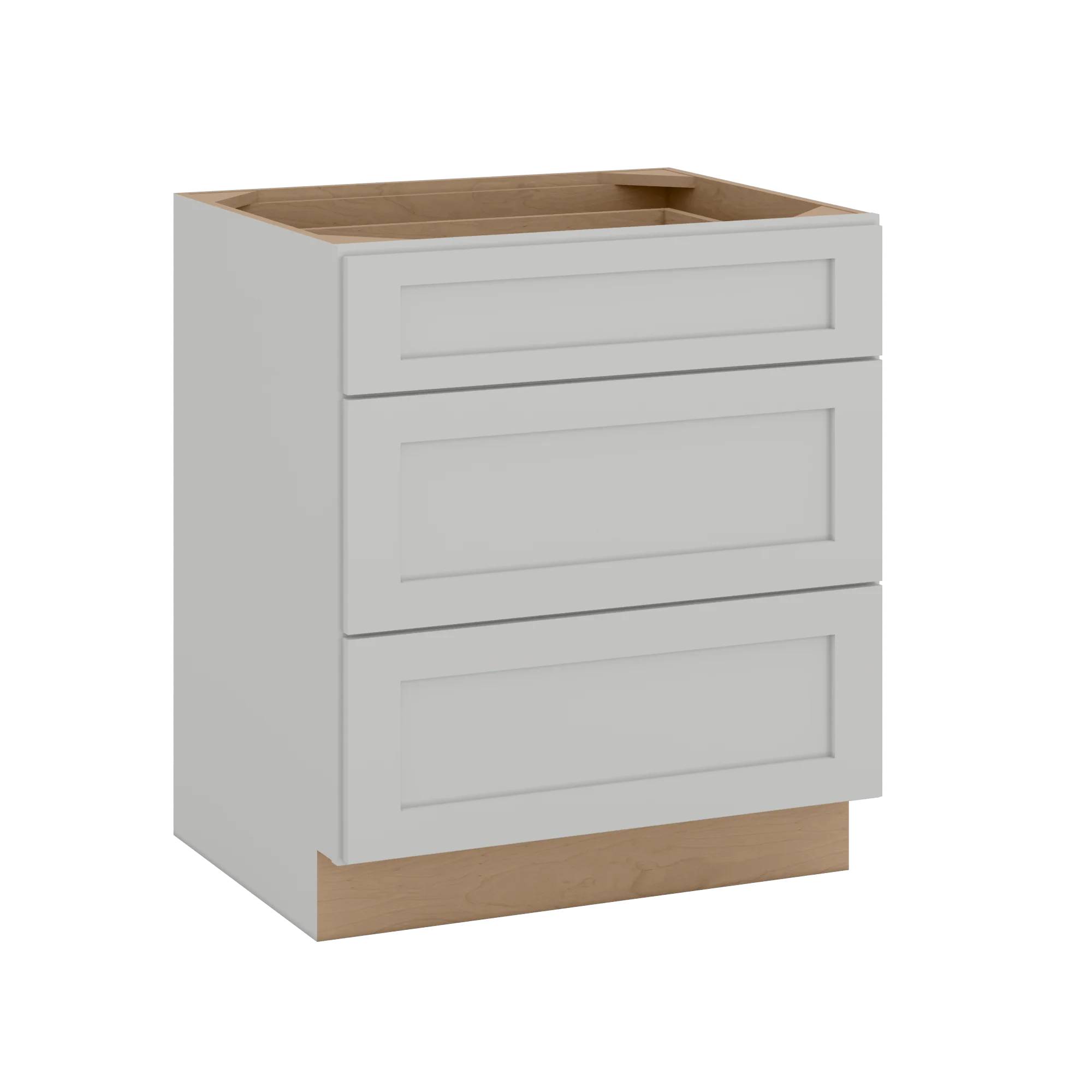 12", 15", 18", 21", 24", 30" & 36" Three Drawer Base Cabinet | RTA Unassembled | Northpoint Polar White Full Overlay - Image 11