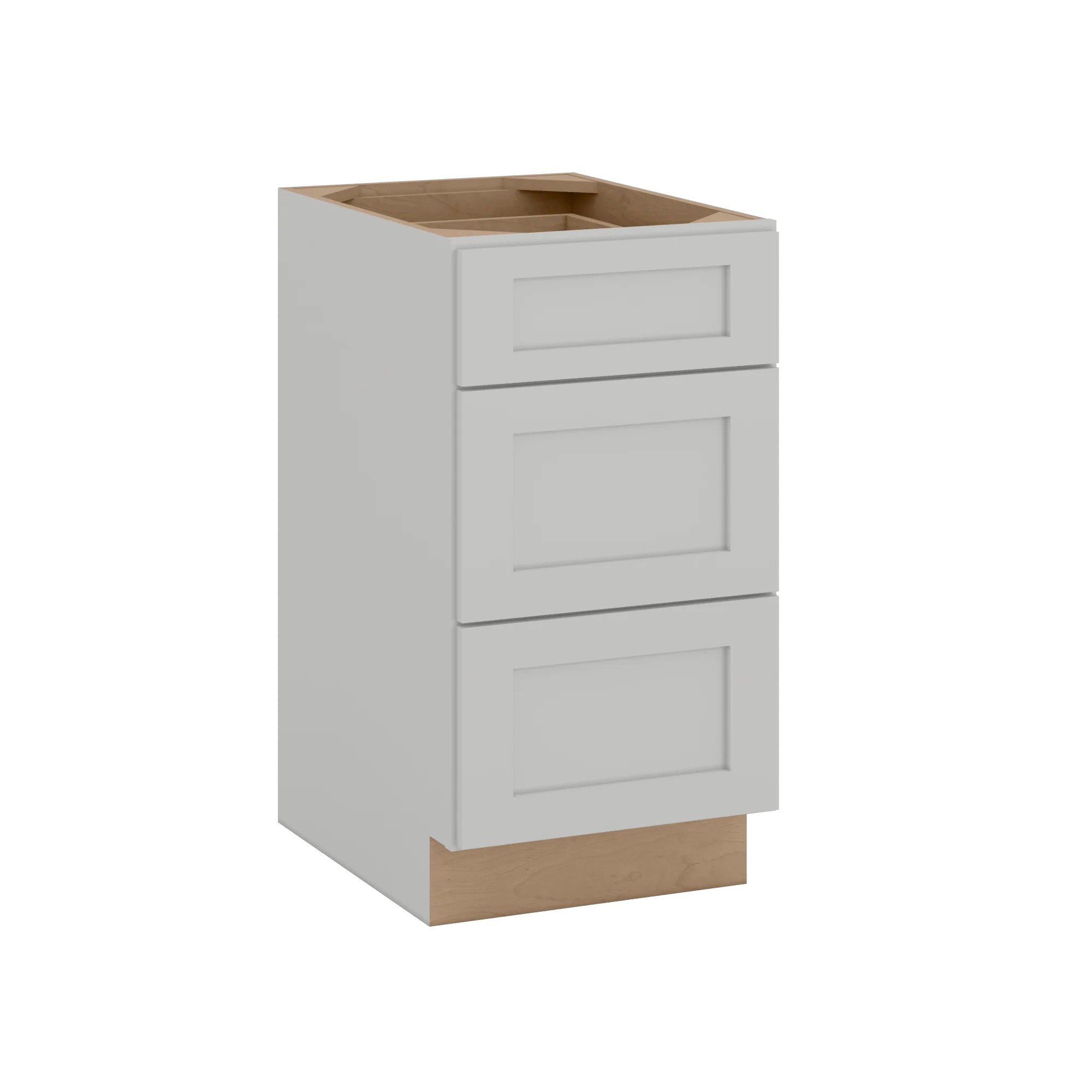 12", 15", 18", 21", 24", 30" & 36" Three Drawer Base Cabinet | RTA Unassembled | Northpoint Polar White Full Overlay - Image 5
