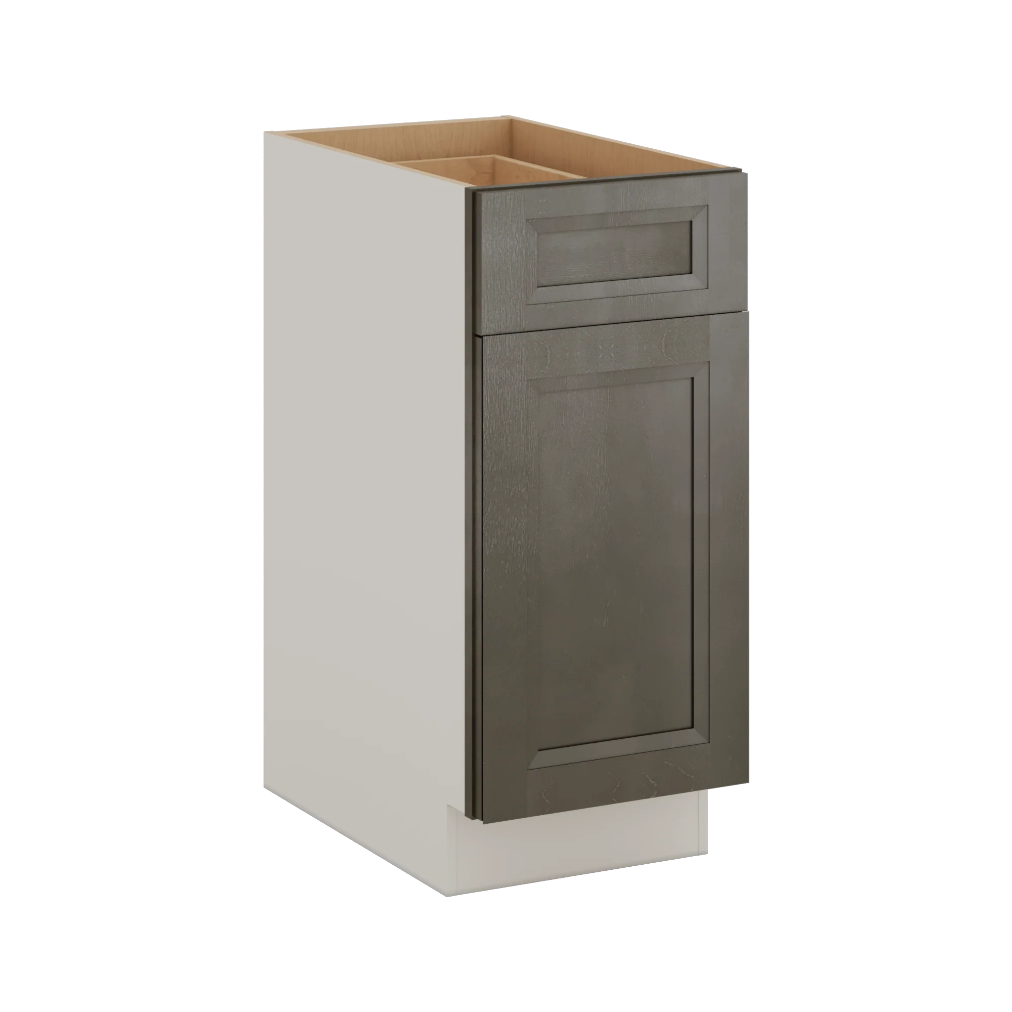 Trash Can Pull Out Base Cabinet Huntington Cinder Double Shaker 15" and 18" Wide