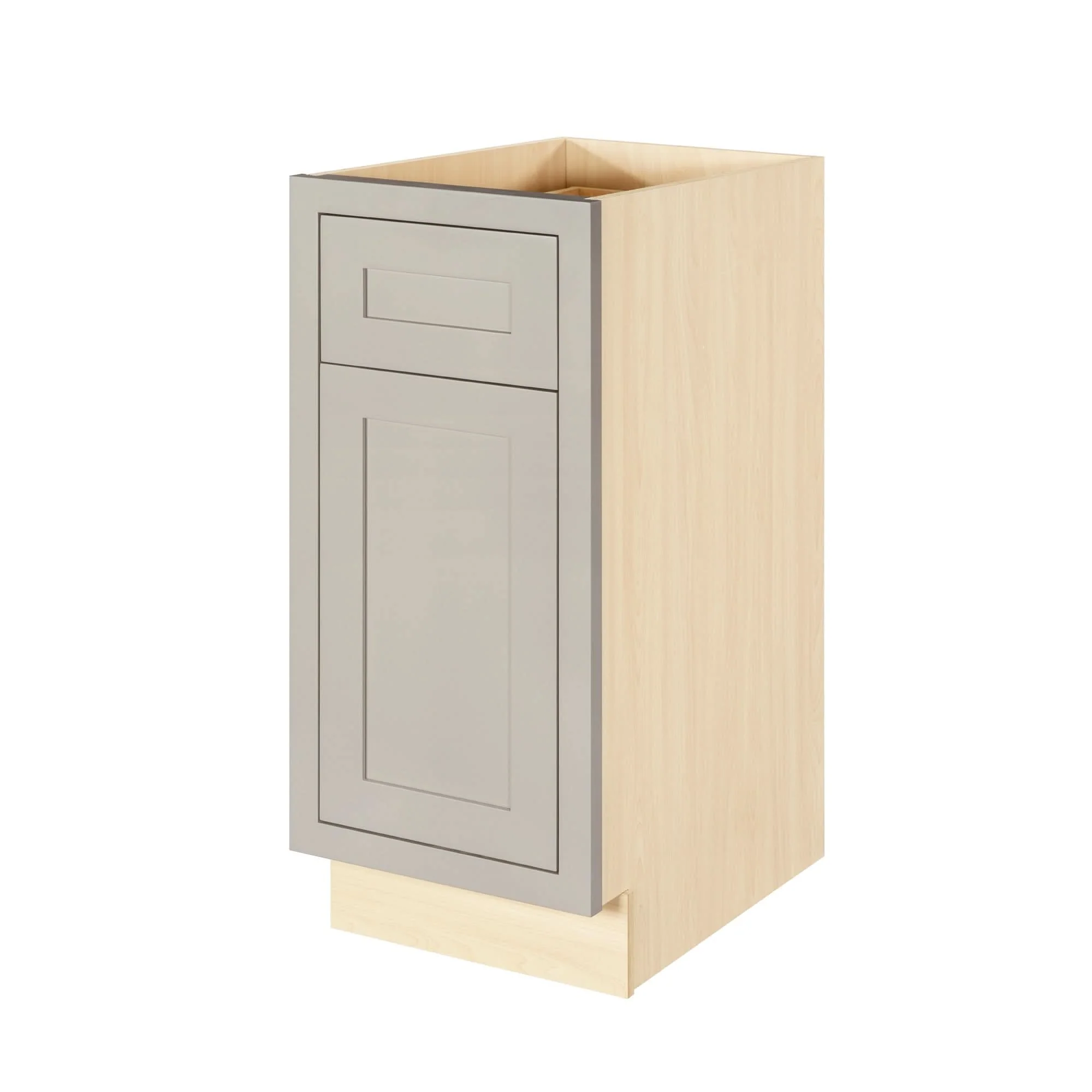 Tuscan Gray Inset Shaker Base Cabinet - Single Door 9", 12", 15", 18" & 21" - Image 11