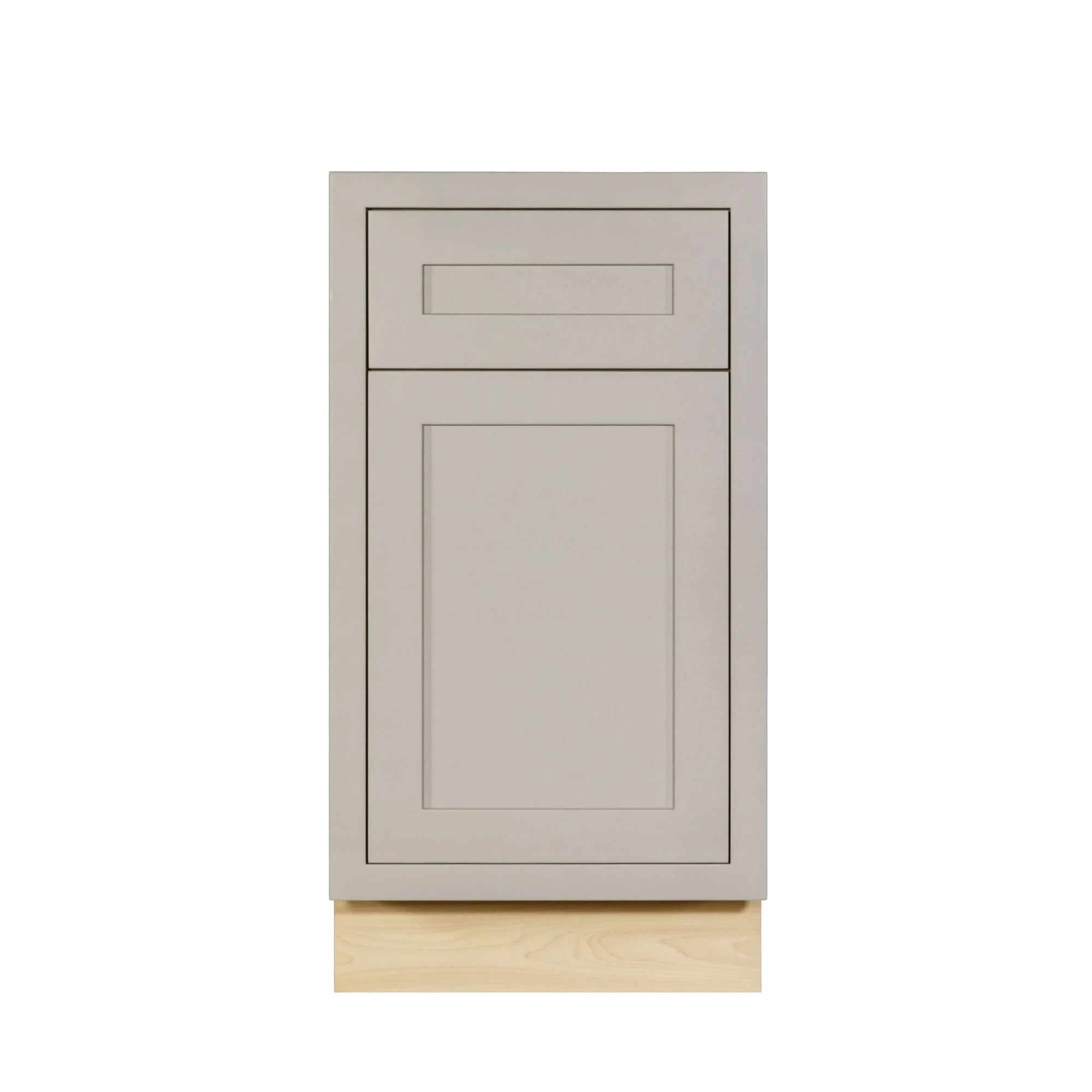 Tuscan Gray Inset Shaker Base Cabinet - Single Door 9", 12", 15", 18" & 21" - Image 13