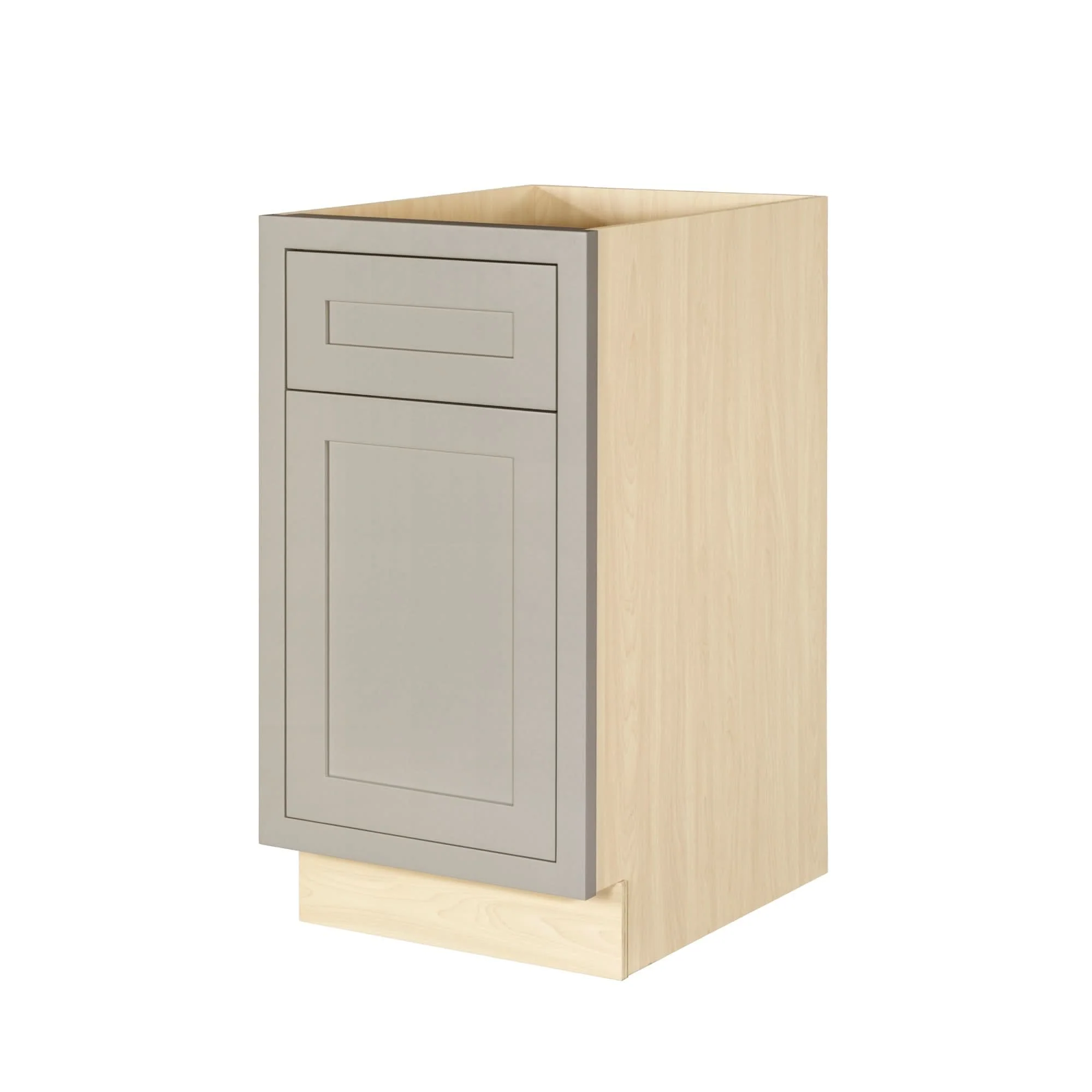 Tuscan Gray Inset Shaker Base Cabinet - Single Door 9", 12", 15", 18" & 21" - Image 15