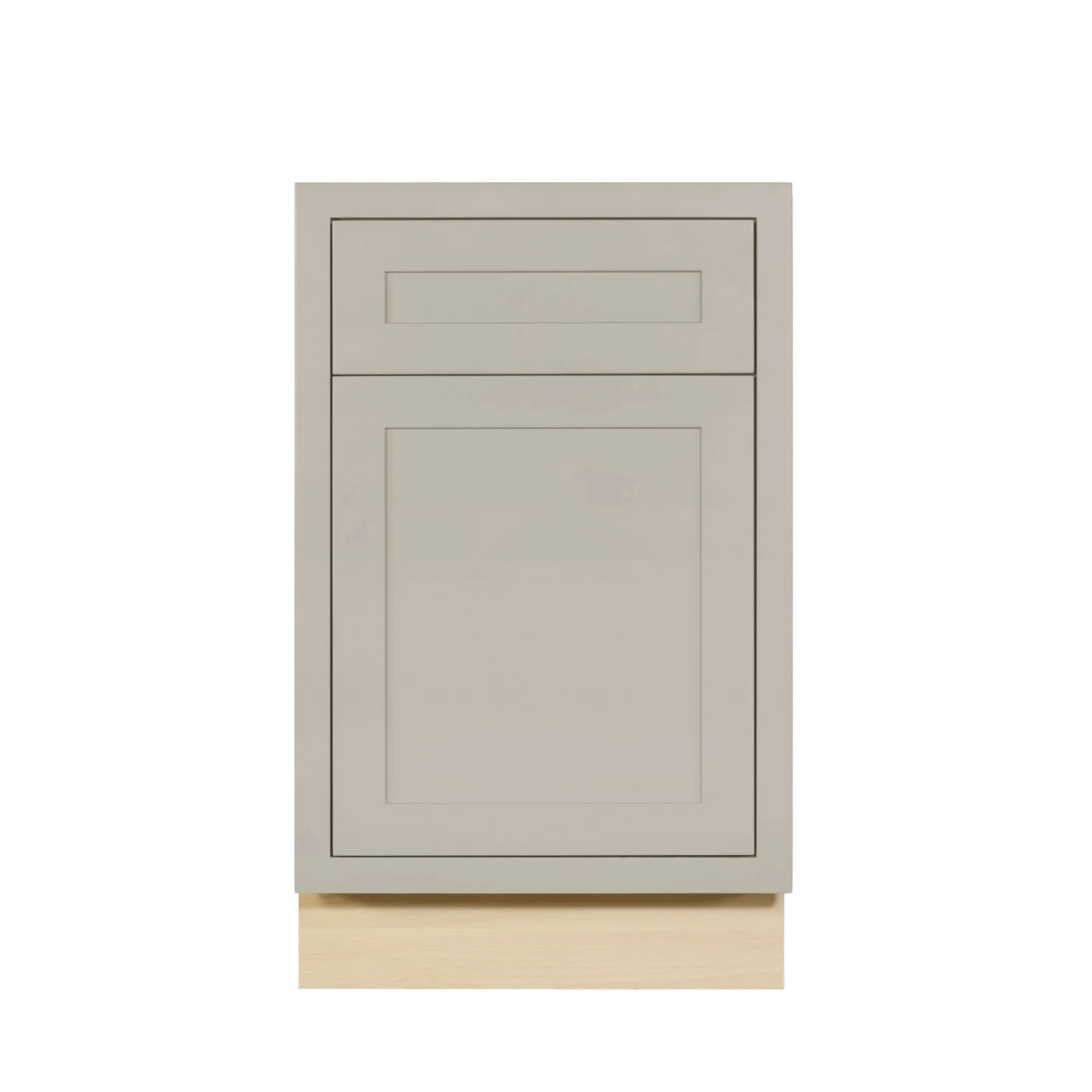Tuscan Gray Inset Shaker Base Cabinet - Single Door 9", 12", 15", 18" & 21" - Image 17