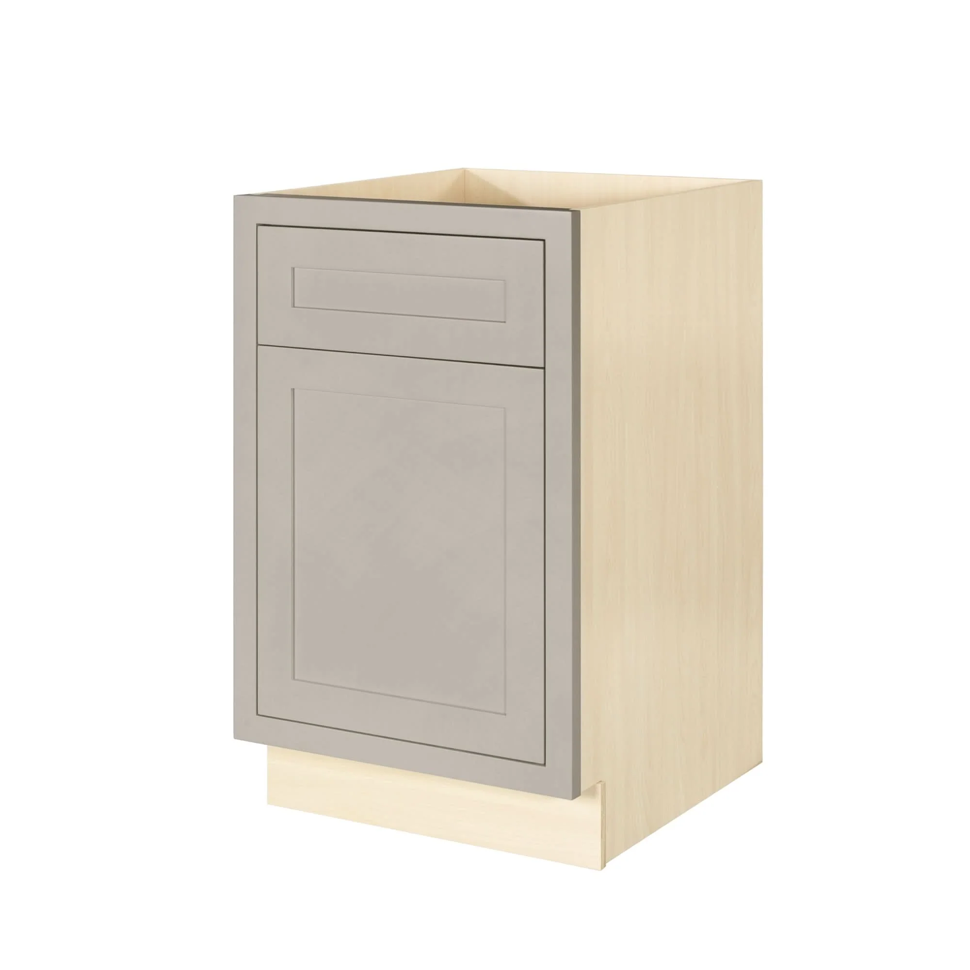 Tuscan Gray Inset Shaker Base Cabinet - Single Door 9", 12", 15", 18" & 21" - Image 19