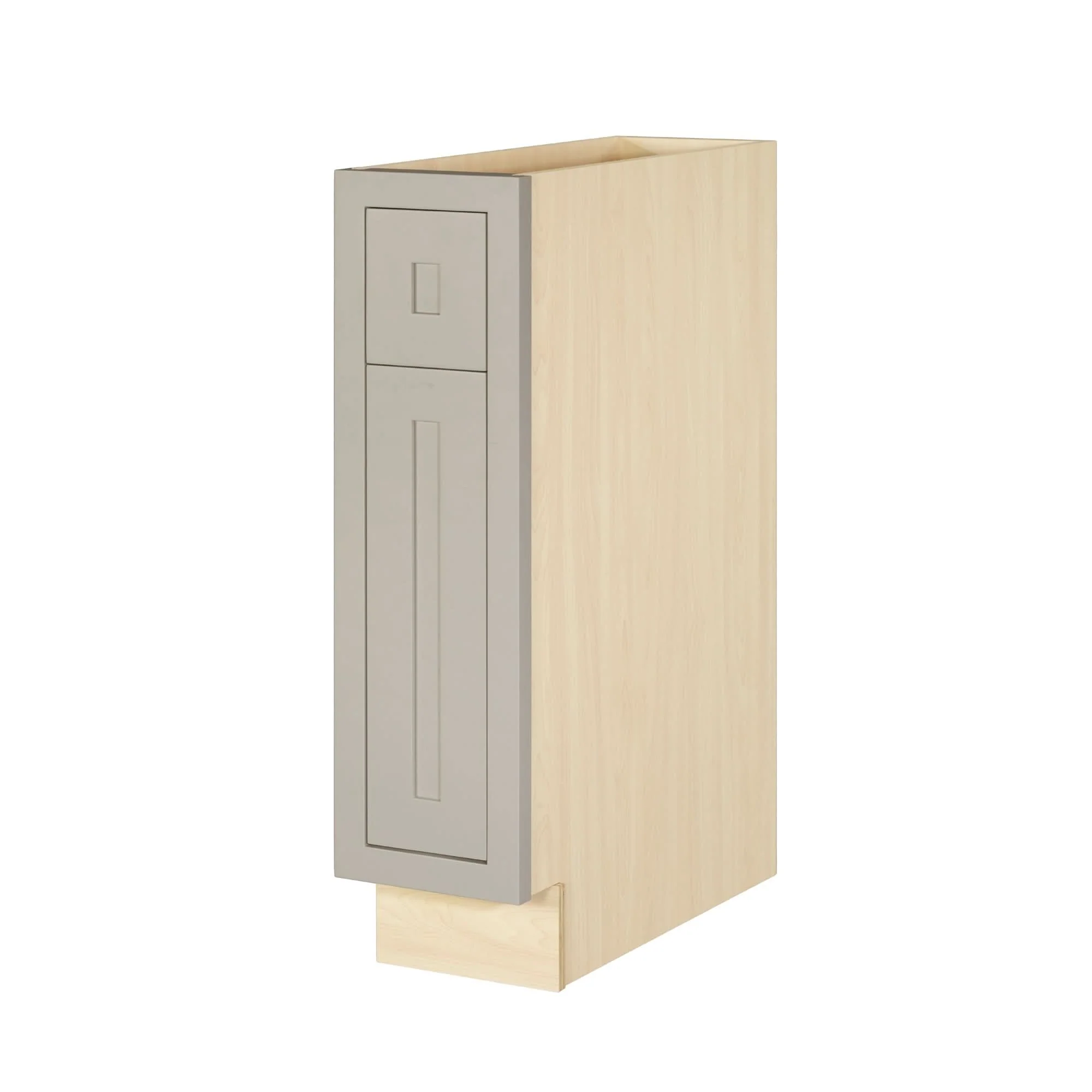 Tuscan Gray Inset Shaker Base Cabinet - Single Door 9", 12", 15", 18" & 21" - Image 3