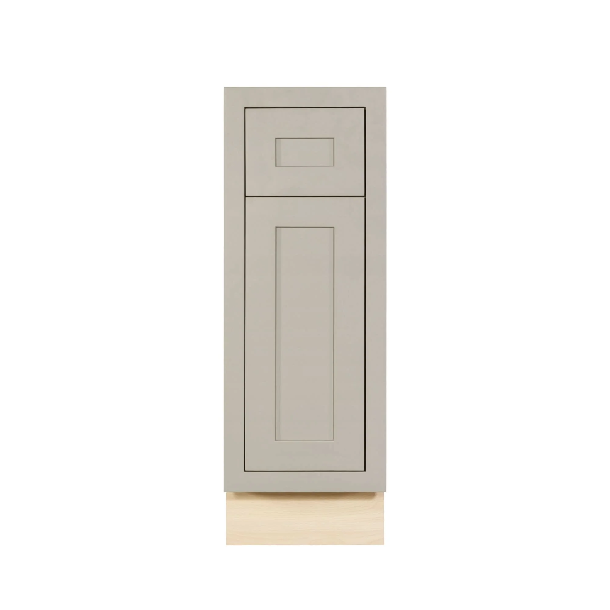 Tuscan Gray Inset Shaker Base Cabinet - Single Door 9", 12", 15", 18" & 21" - Image 5