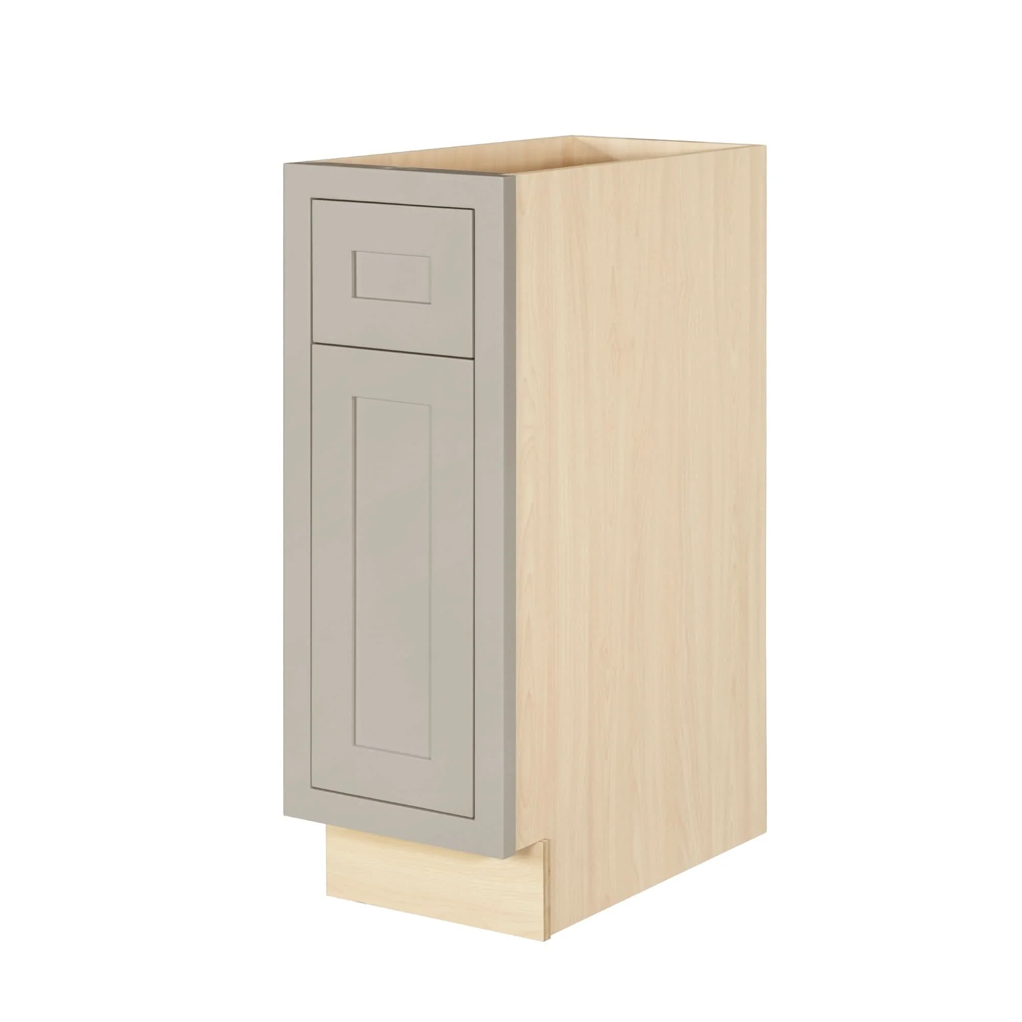 Tuscan Gray Inset Shaker Base Cabinet - Single Door 9", 12", 15", 18" & 21" - Image 7