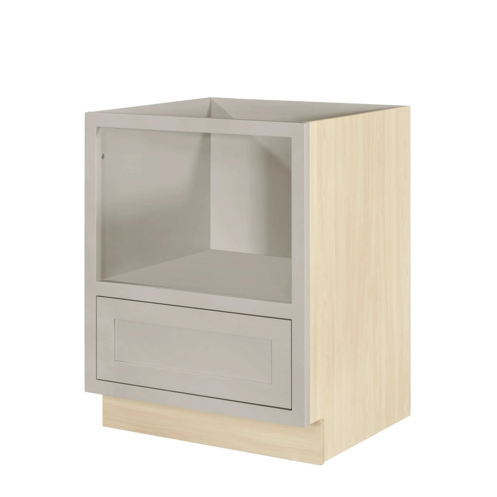 Tuscan Gray Inset Shaker Microwave Base Cabinet - 27" - Image 3
