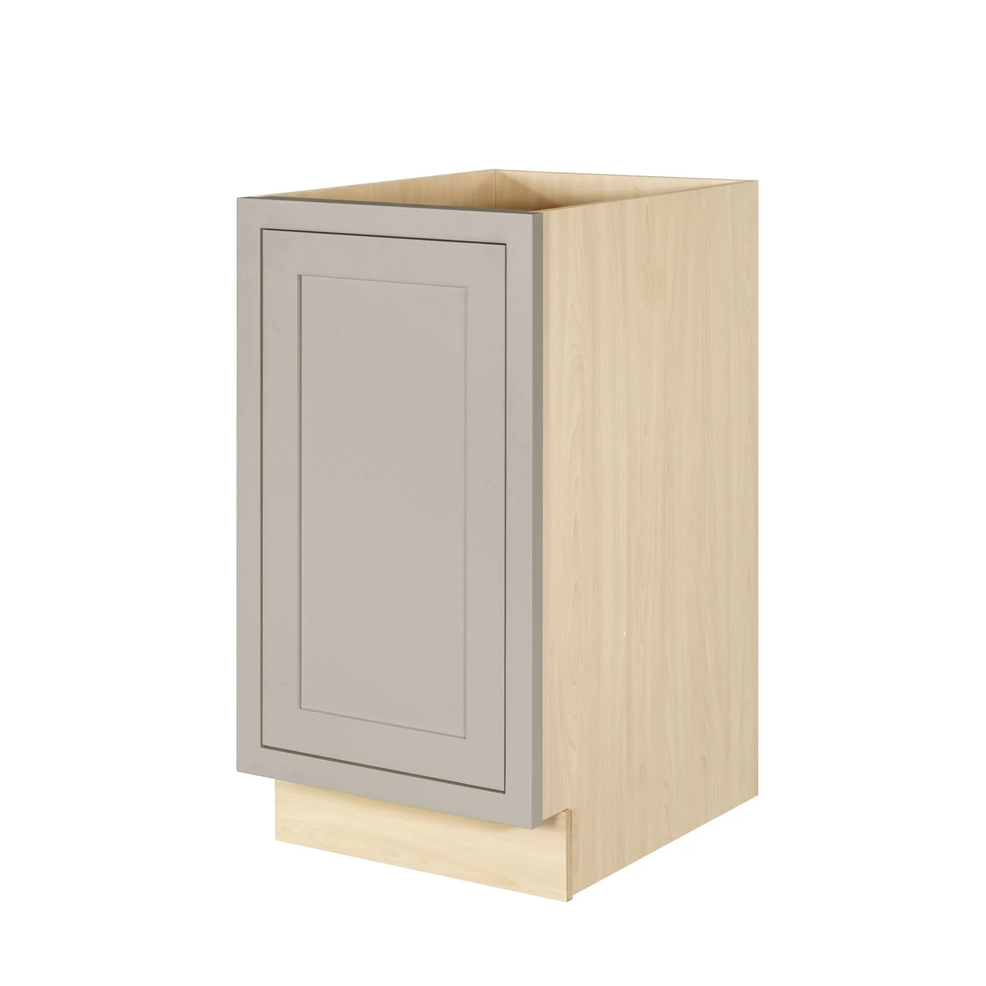 Tuscan Gray Inset Shaker Trash Can Pull Out Base Cabinet 21" - Image 3