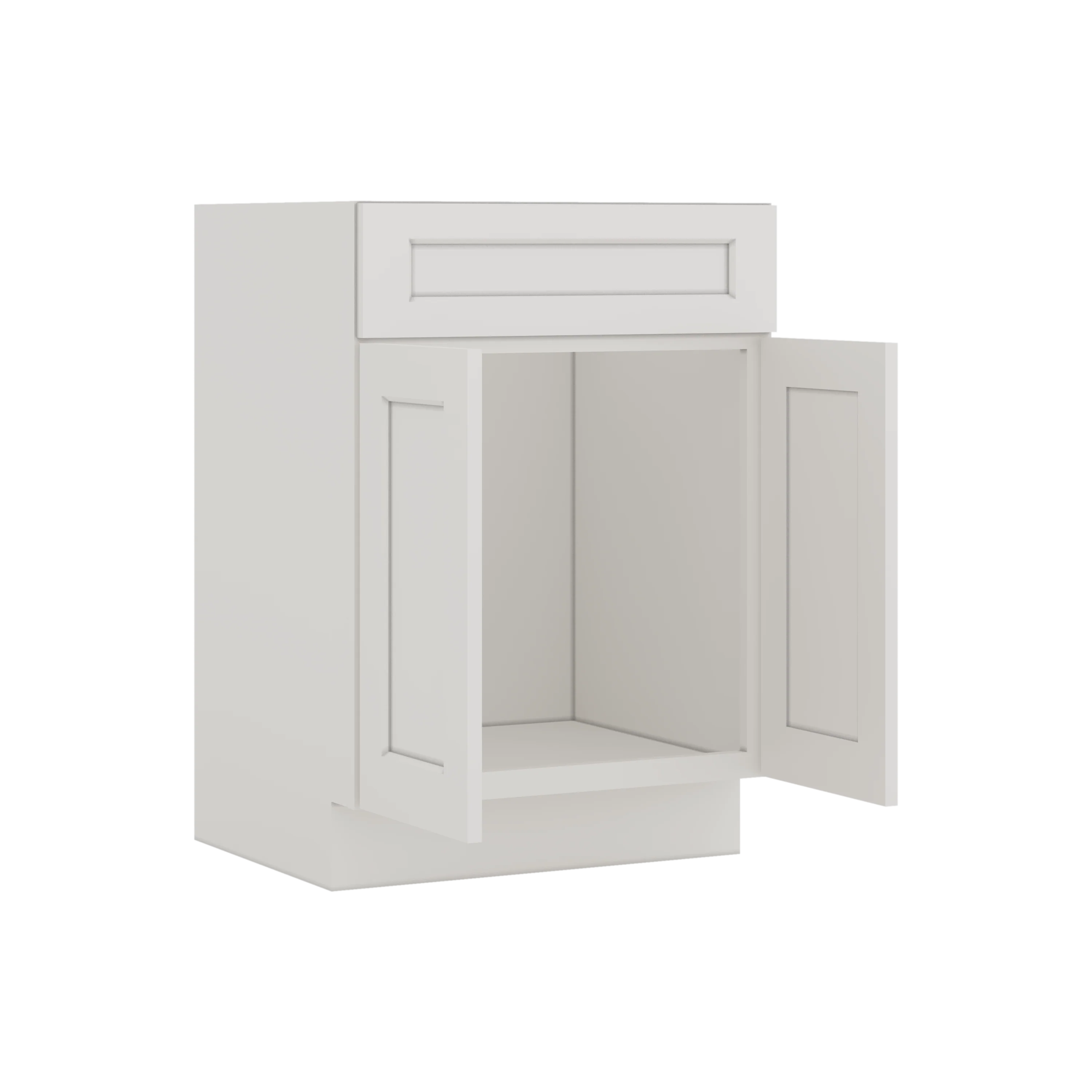Vanity ICE White Shaker 1-1/4" Overlay CWS/CWB - Image 3