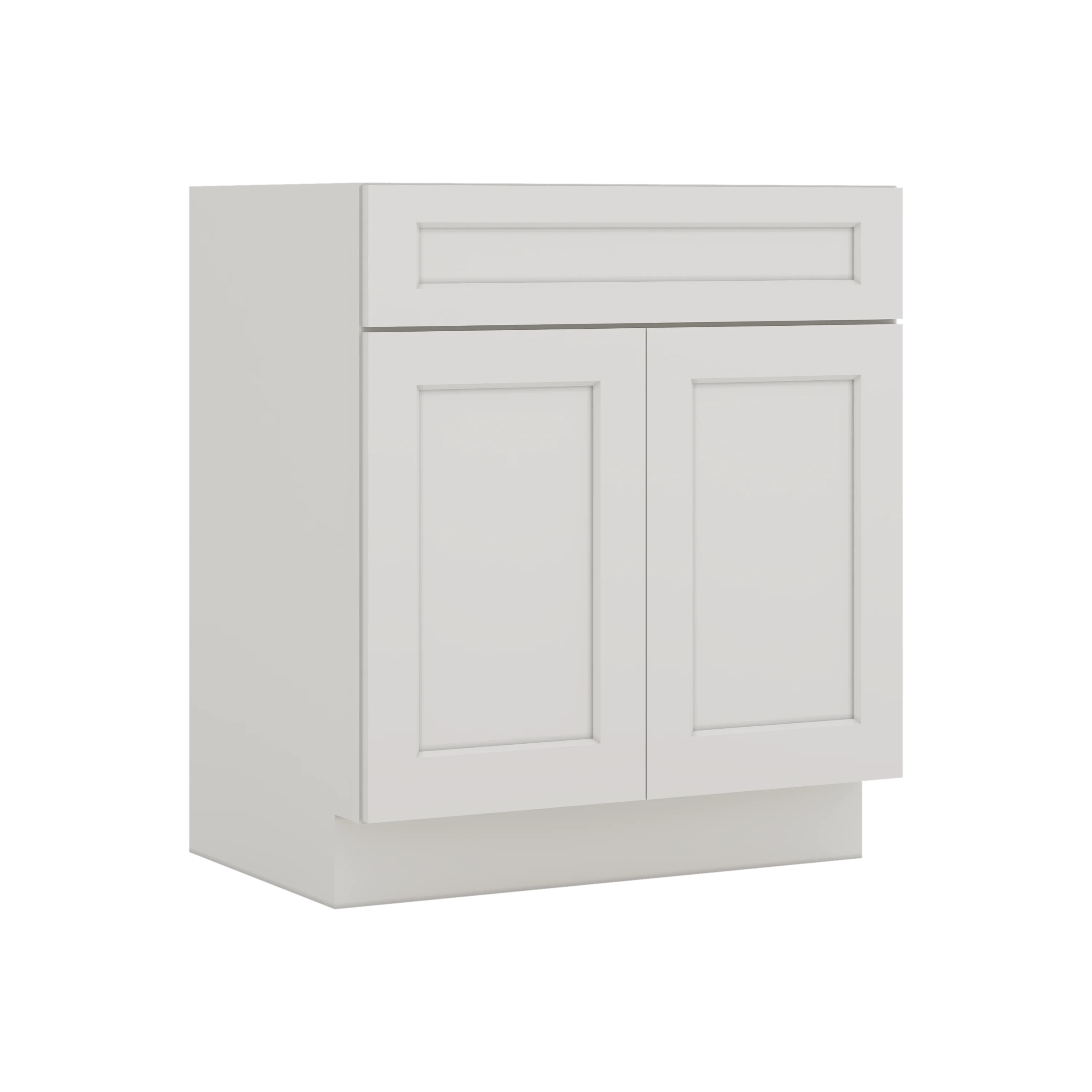 Vanity ICE White Shaker 1-1/4" Overlay CWS/CWB - Image 6