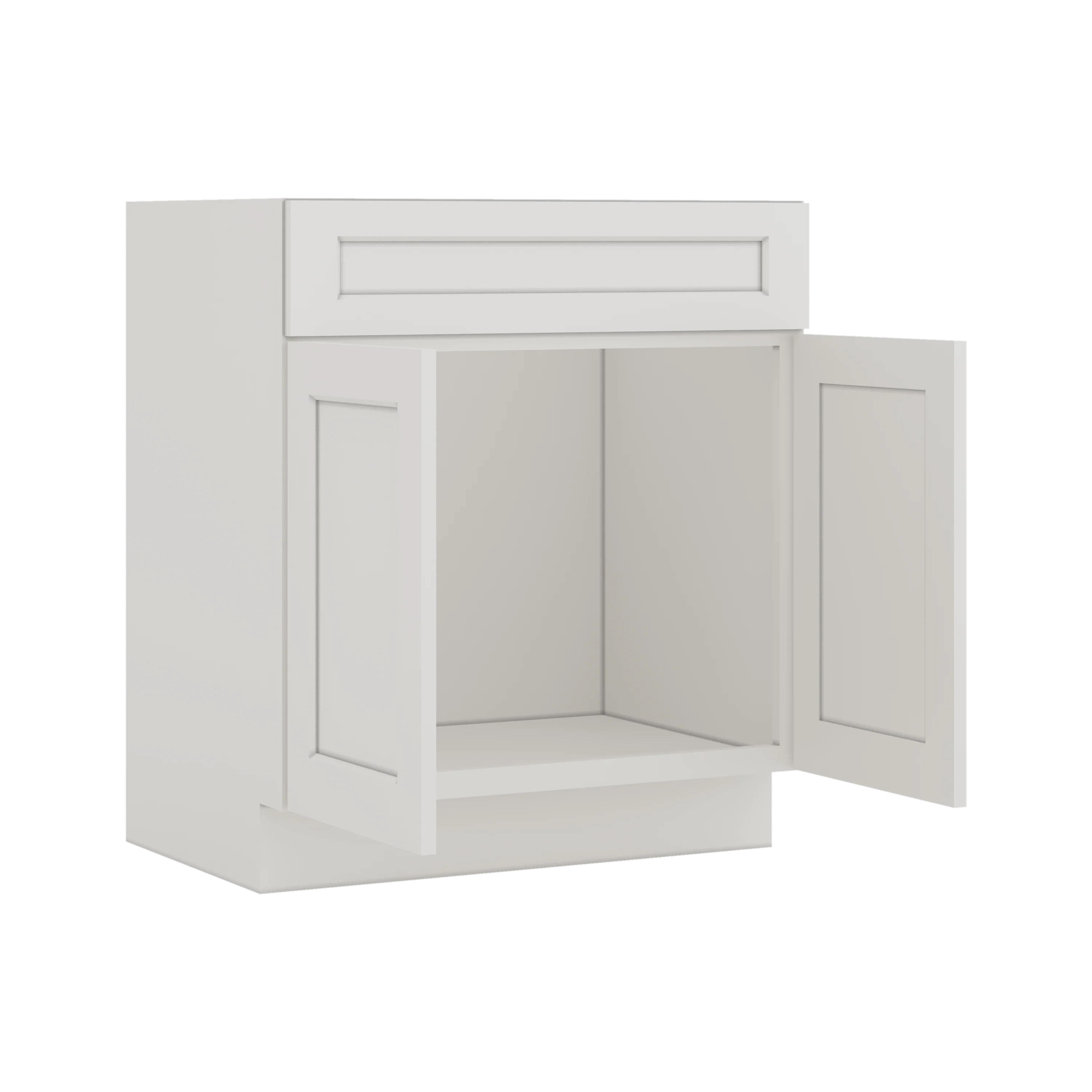 Vanity ICE White Shaker 1-1/4" Overlay CWS/CWB - Image 7