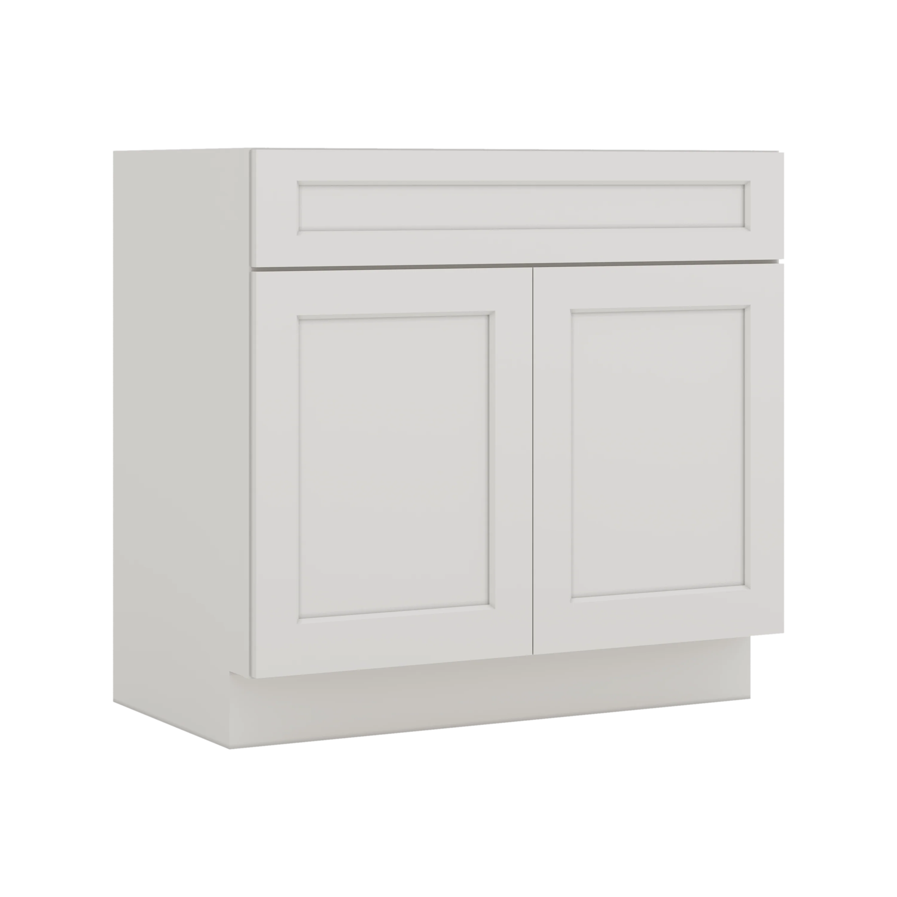 Vanity ICE White Shaker 1-1/4" Overlay CWS/CWB - Image 8