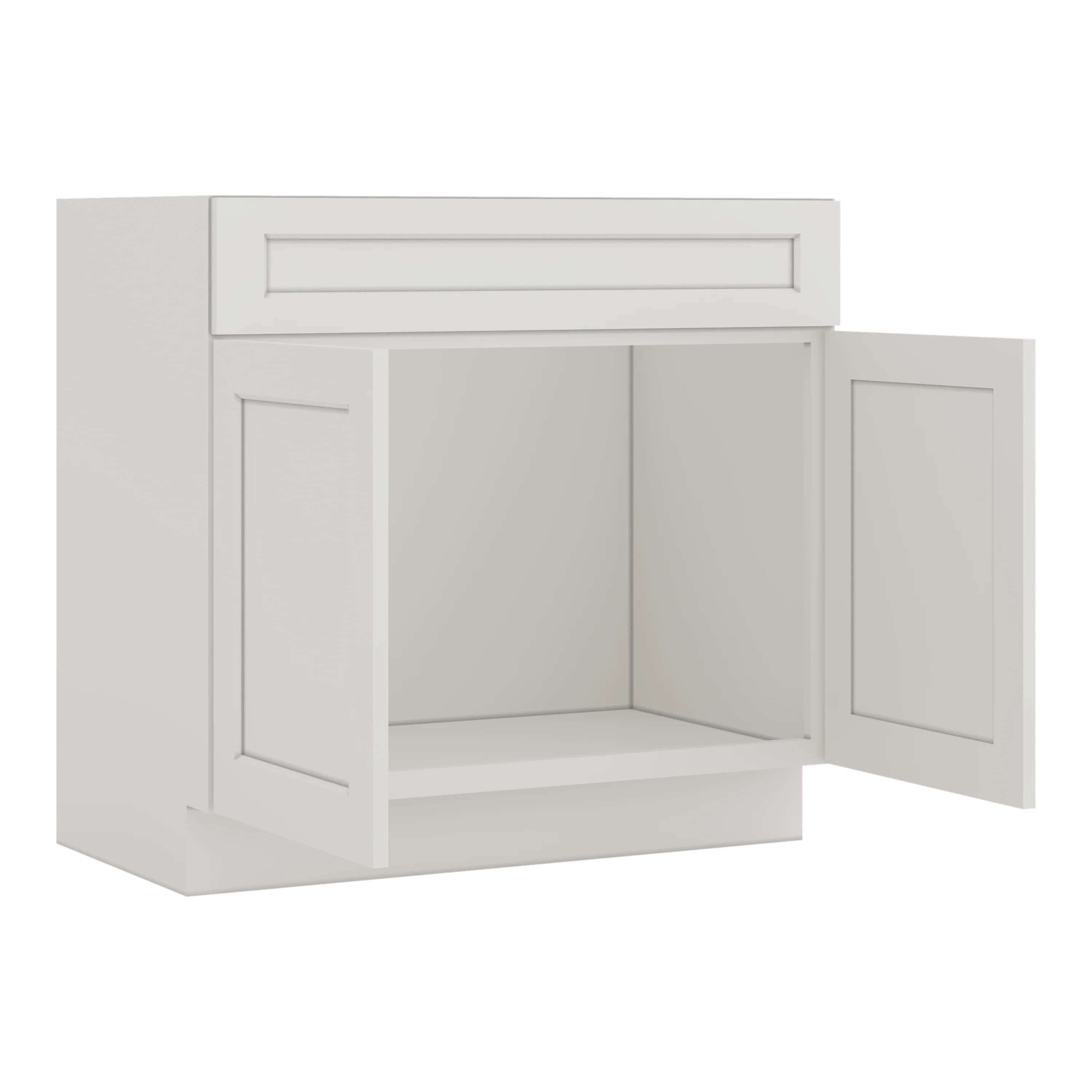Vanity ICE White Shaker 1-1/4" Overlay CWS/CWB - Image 9