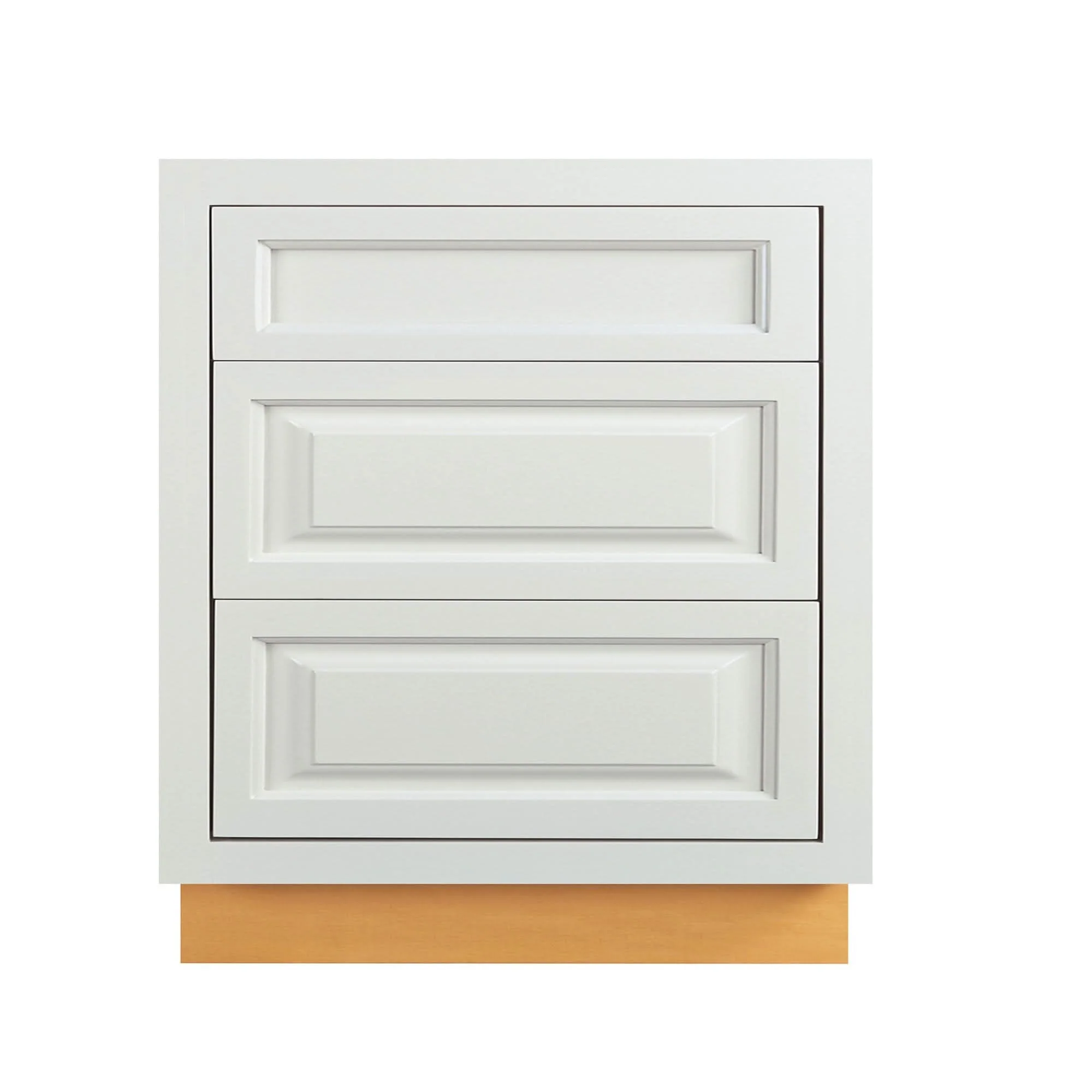 Vintage White Raised Panel Inset Drawer Base Cabinet - 12", 15", 18", 21", 24" & 27 Wide - Image 10