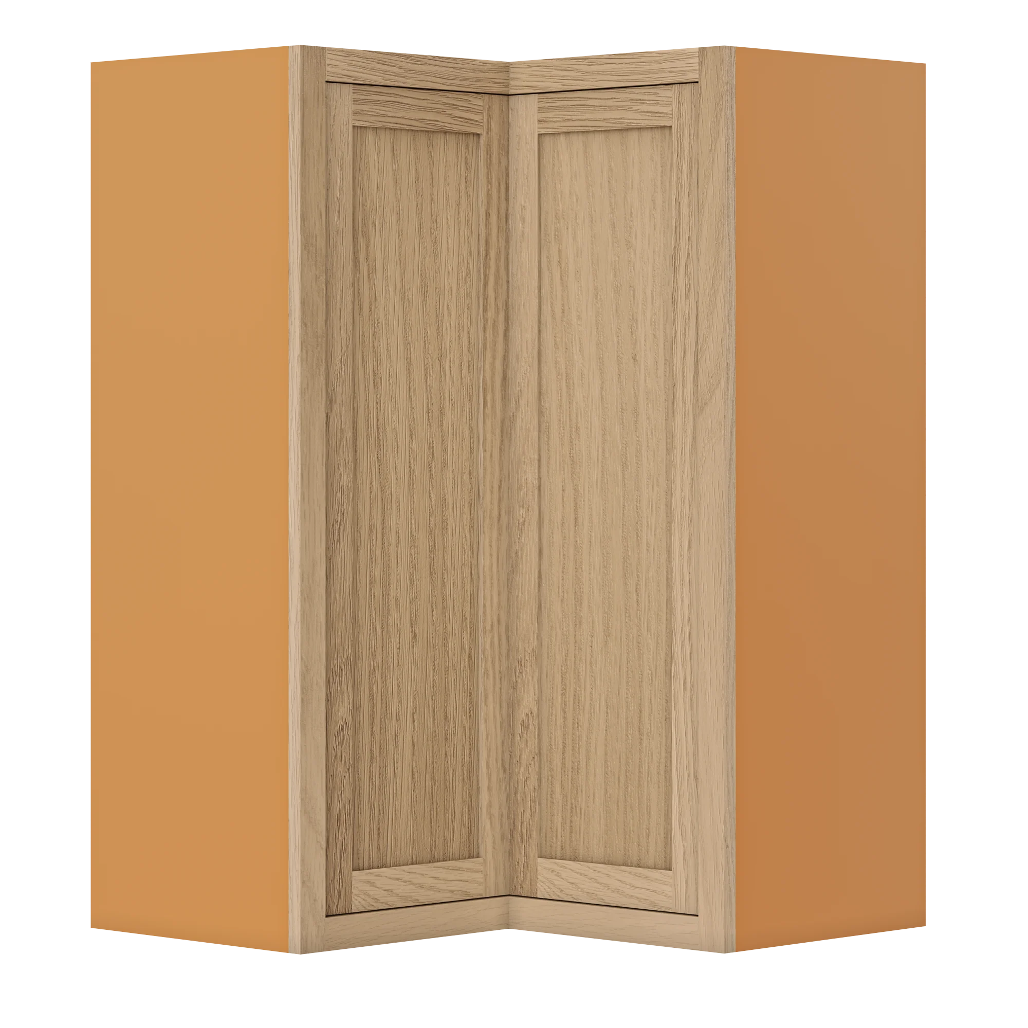 Wall Angle Corner White Oak Shaker Wall Cabinet 27" W x 30",33", 36", 39", 42", 45", 48" & 51" Tall - Image 3