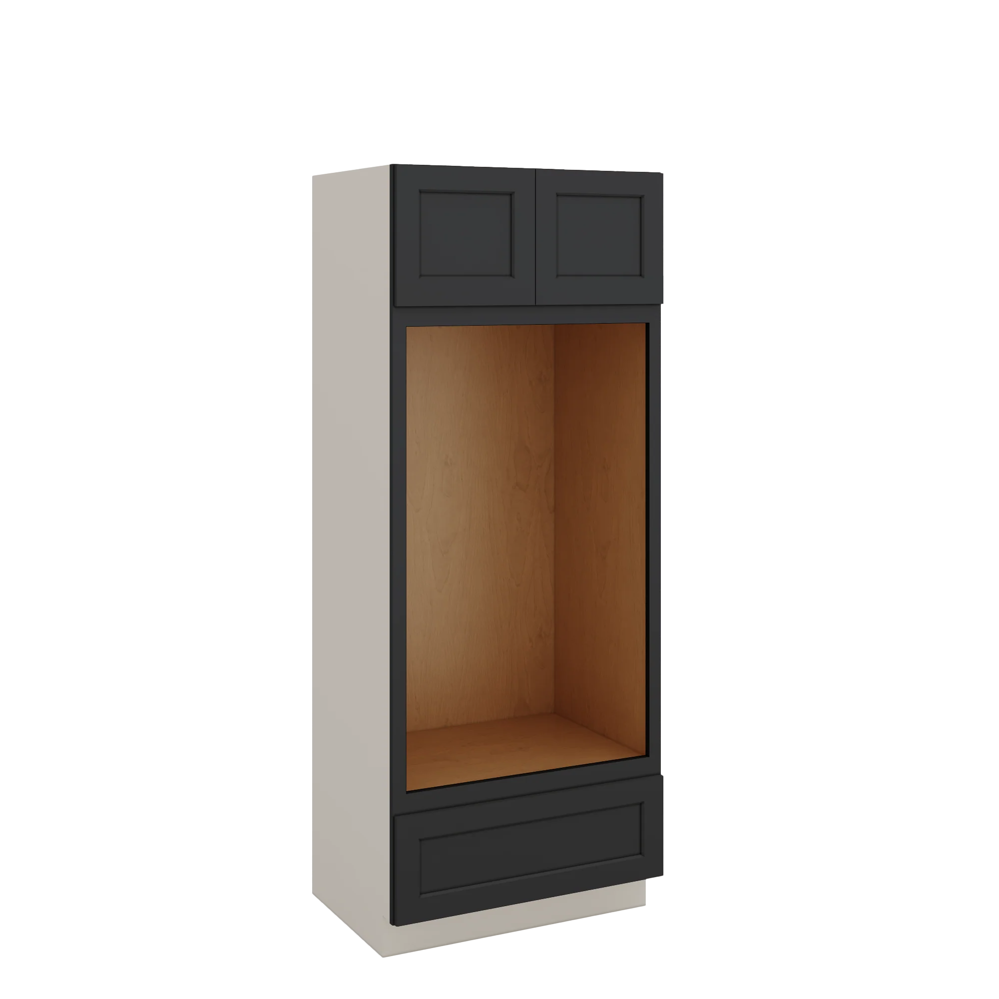 Wall Oven 15HNS Hermosa Noir Black Shaker 1-1/4" Overlay Cabinet 33" Wide - Image 3