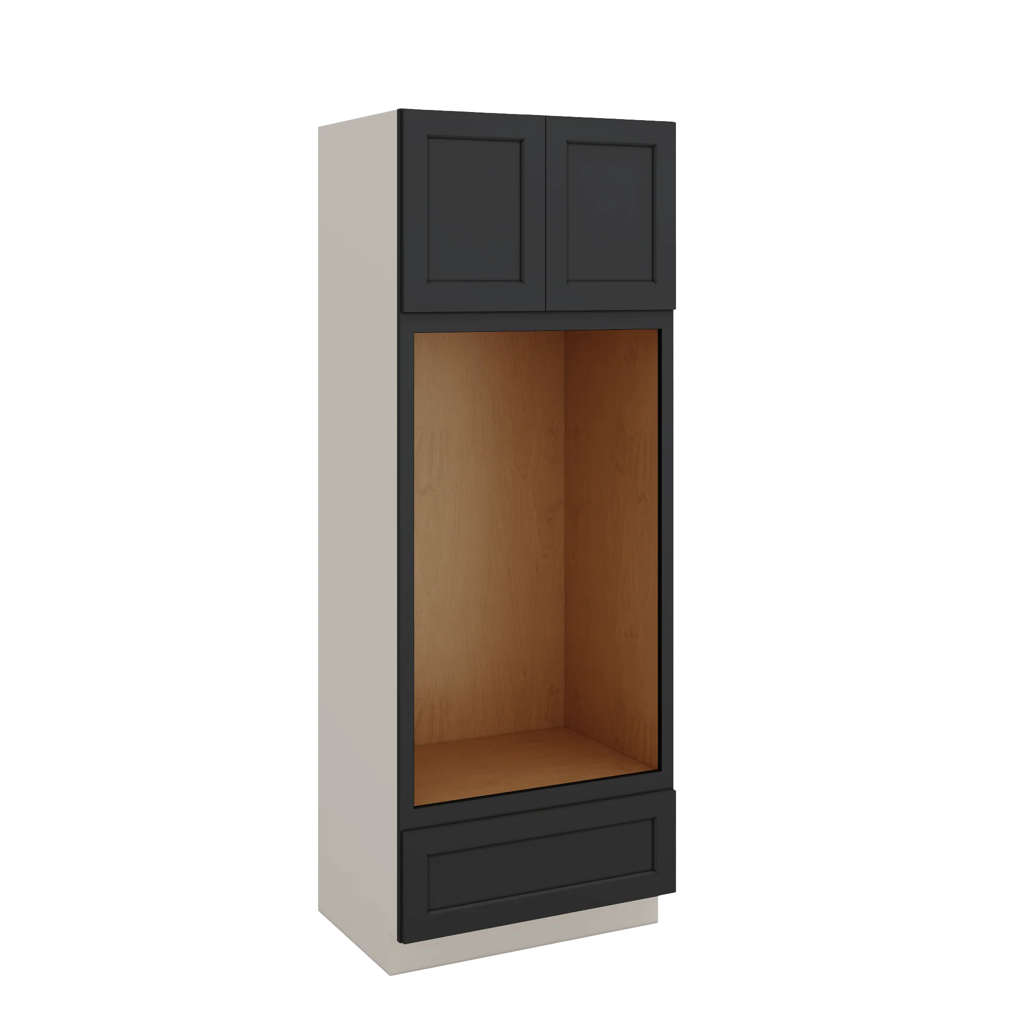 Wall Oven 15HNS Hermosa Noir Black Shaker 1-1/4" Overlay Cabinet 33" Wide - Image 5