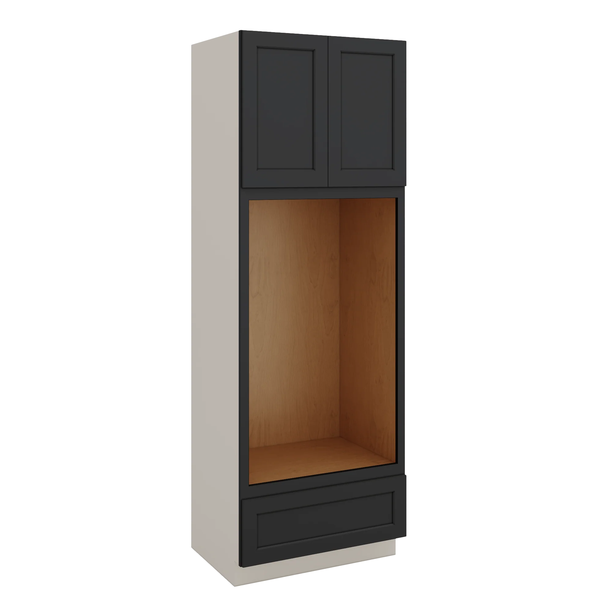 Wall Oven 15HNS Hermosa Noir Black Shaker 1-1/4" Overlay Cabinet 33" Wide - Image 7