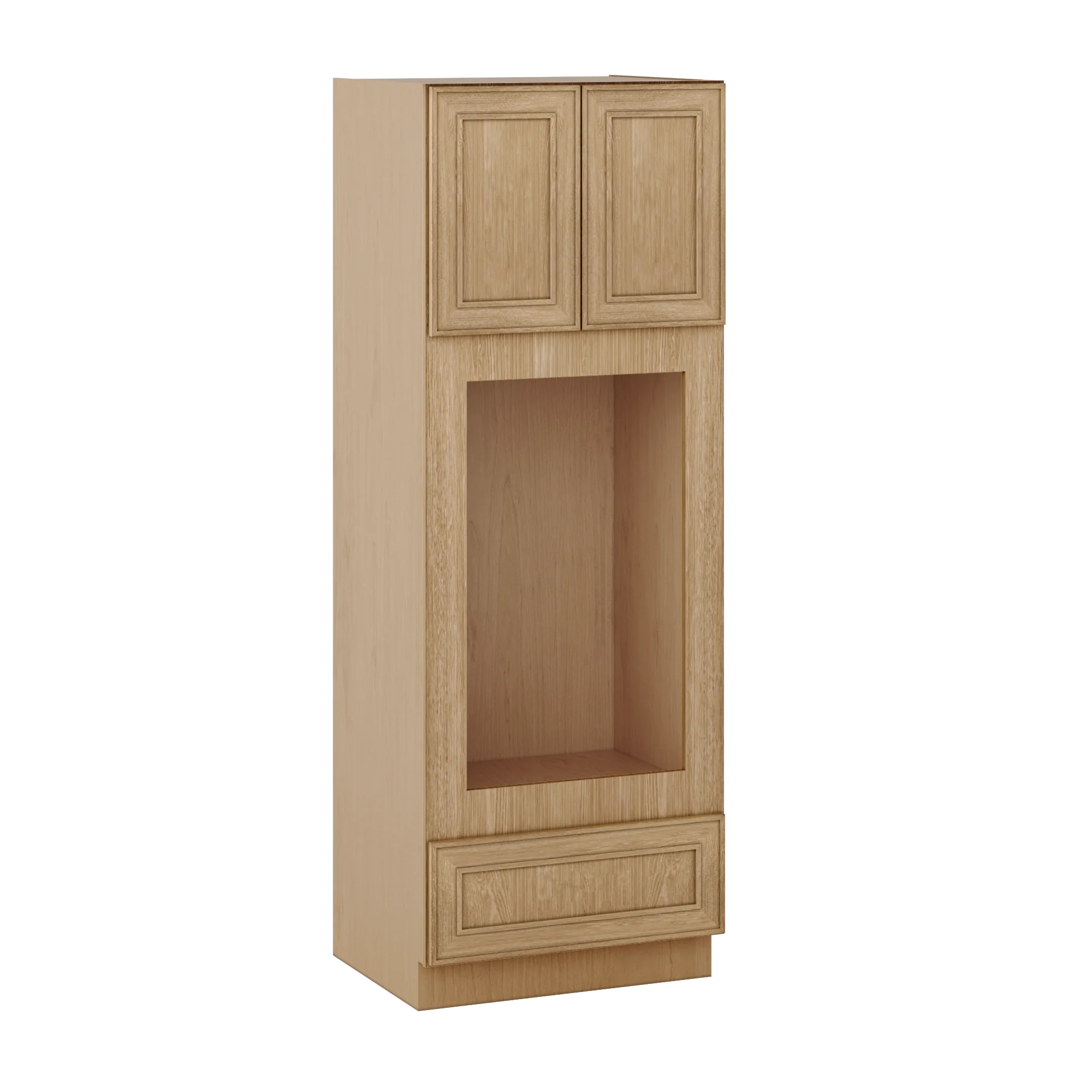 Wall Oven 30" & 33" Wide Elegant Oak Shaker 1-1/4" Overlay Cabinet