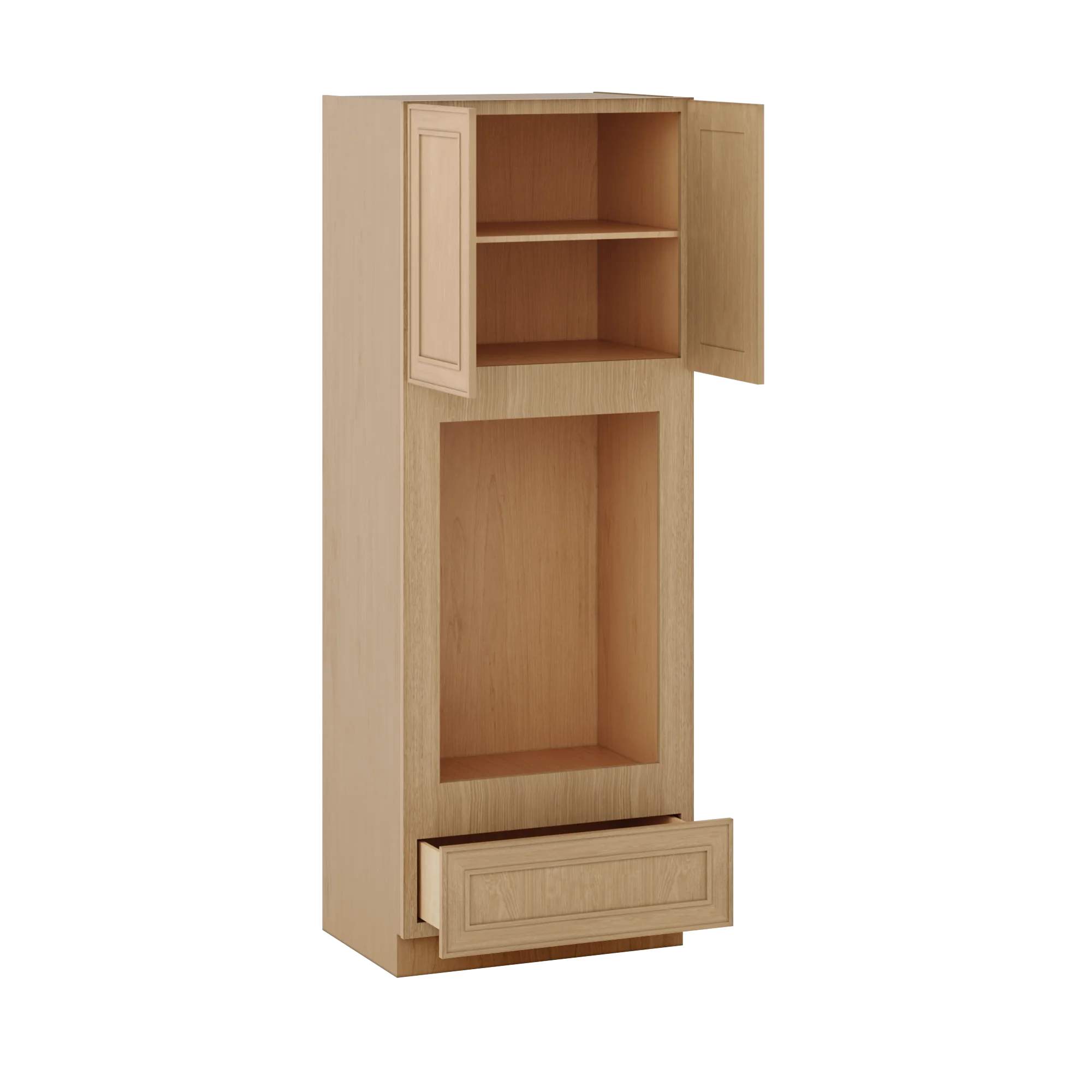 Wall Oven 30" & 33" Wide Elegant Oak Shaker 1-1/4" Overlay Cabinet - Image 10