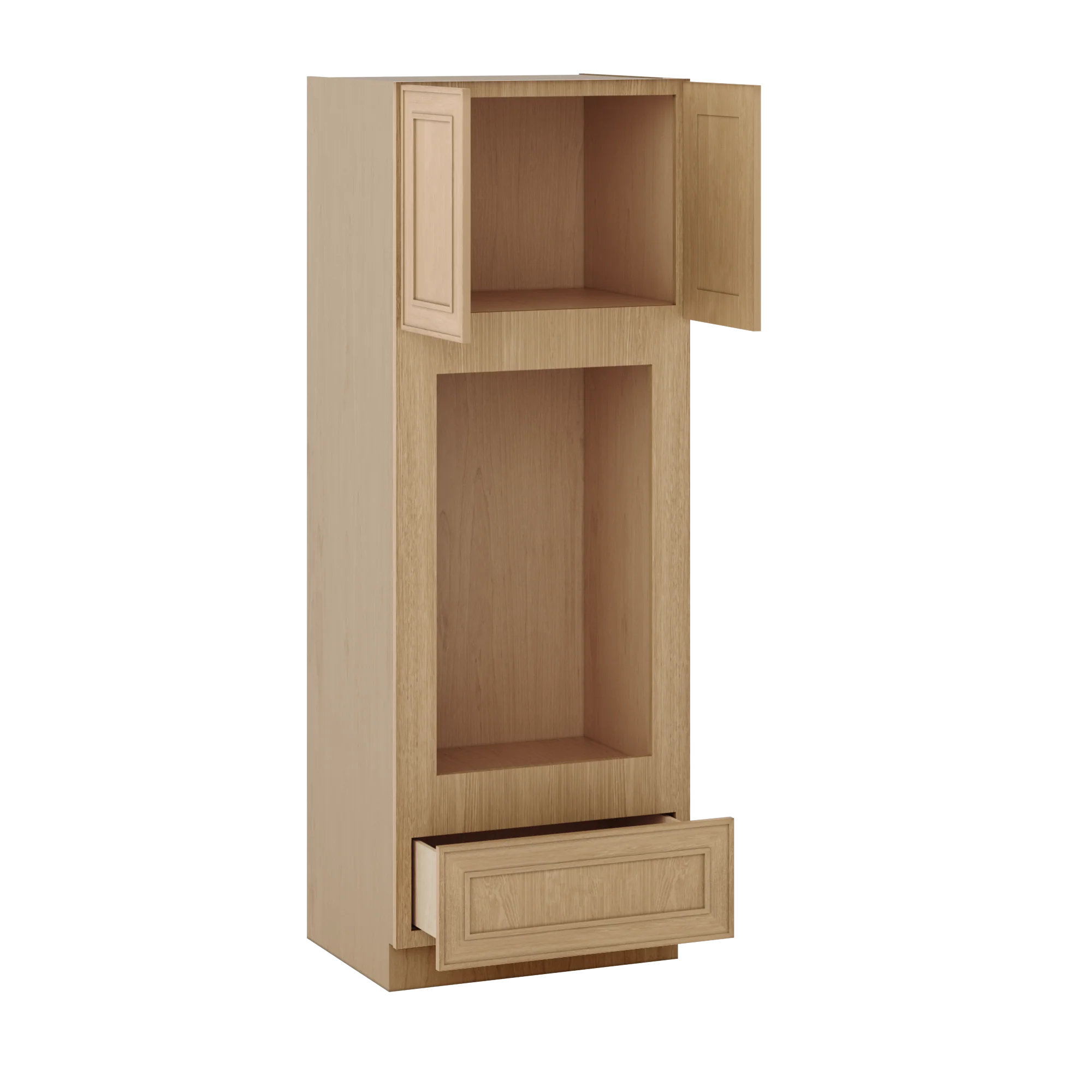 Wall Oven 30" & 33" Wide Elegant Oak Shaker 1-1/4" Overlay Cabinet - Image 2