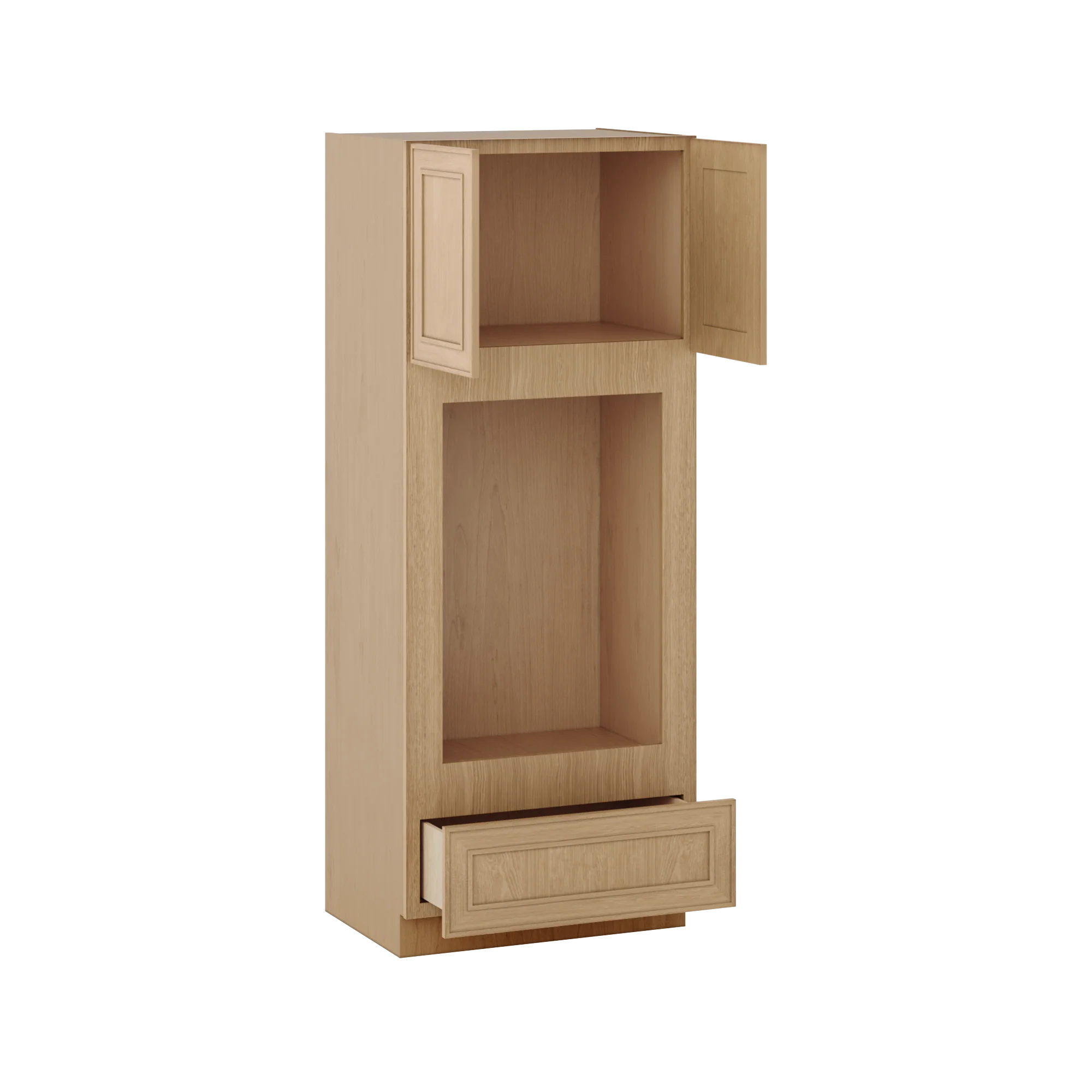 Wall Oven 30" & 33" Wide Elegant Oak Shaker 1-1/4" Overlay Cabinet - Image 8