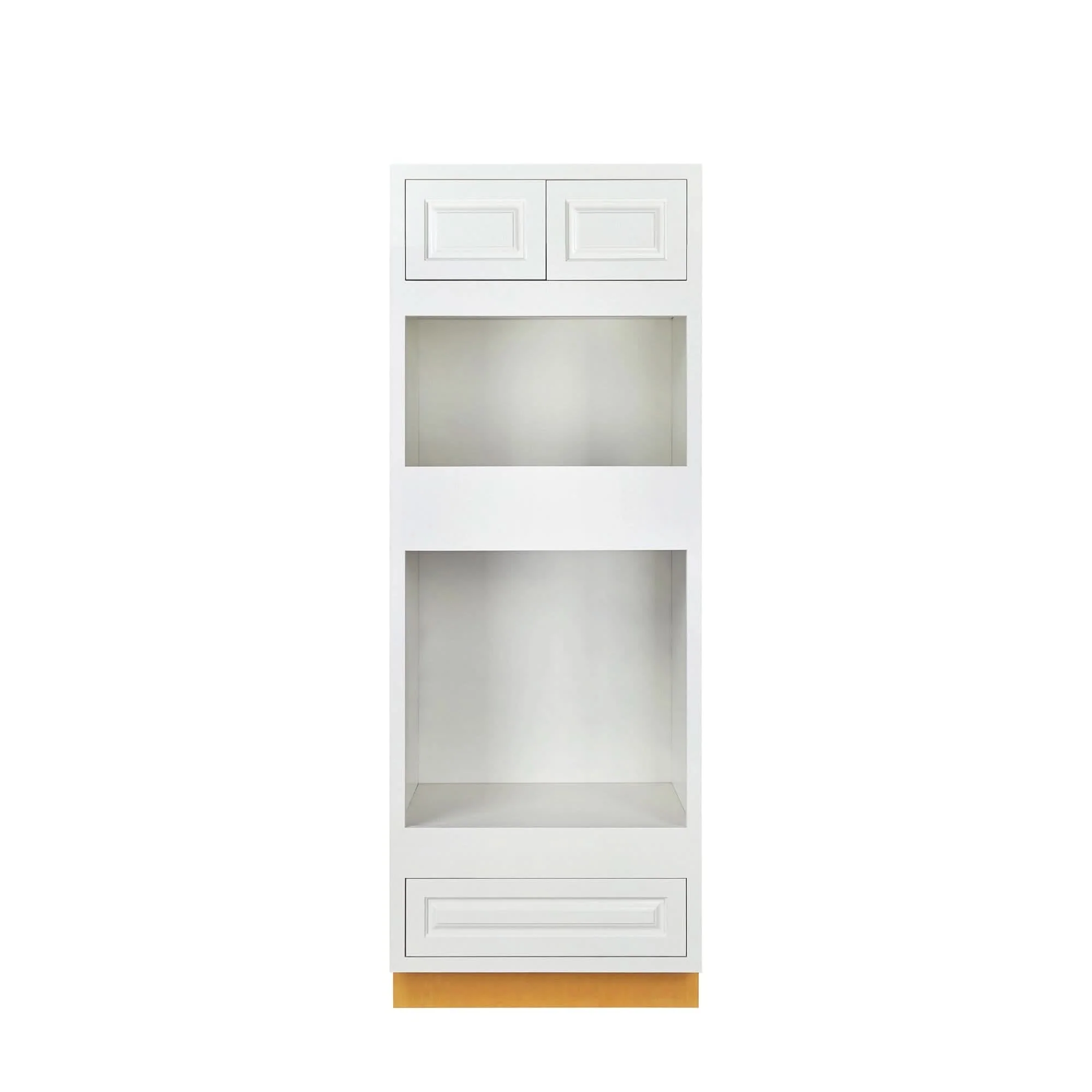 Wall Oven Vintage White Inset Raised Panel Cabinet 31.5" Wide