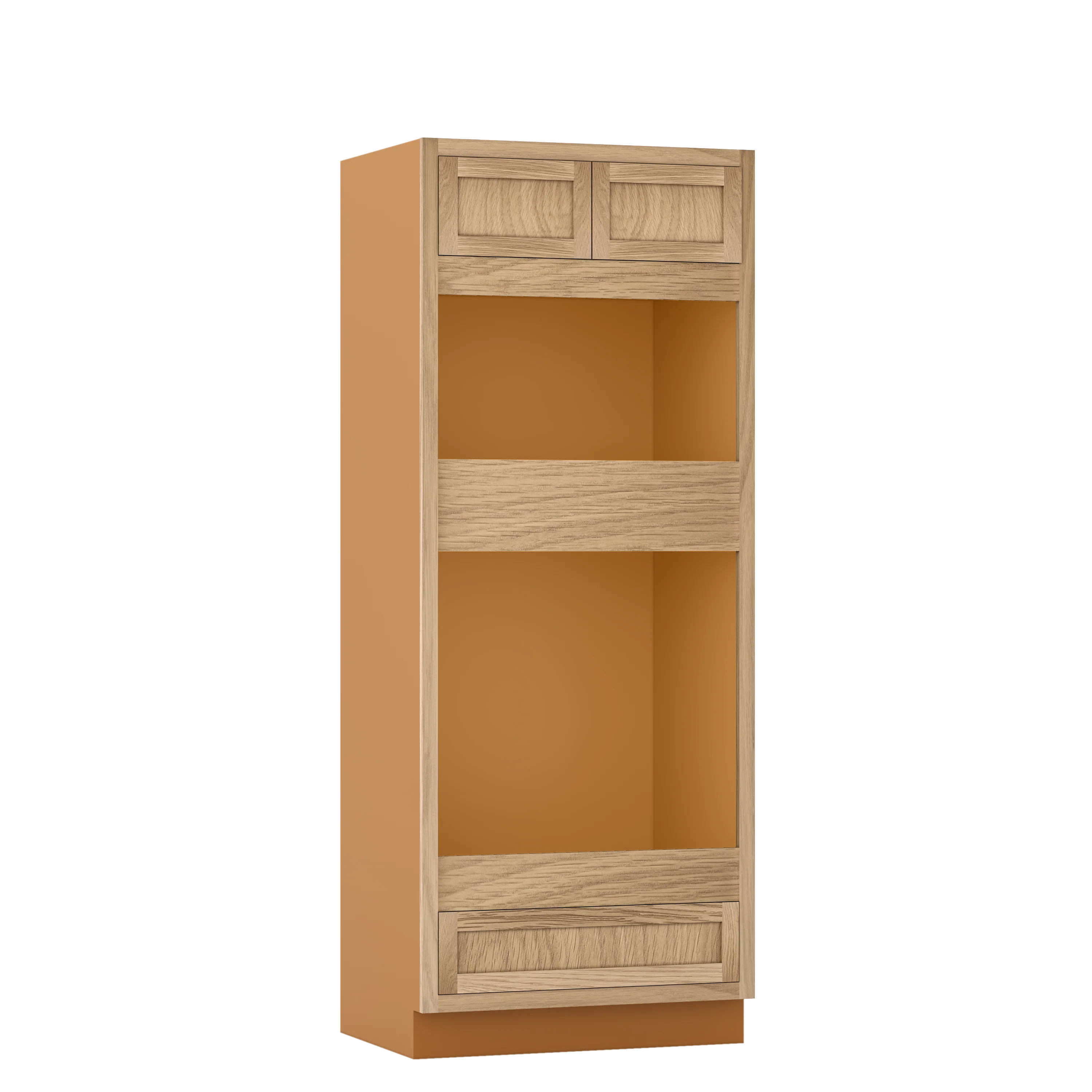 Wall Oven White Oak Inset Shaker Cabinet 31.5" & 33 Wide Wide