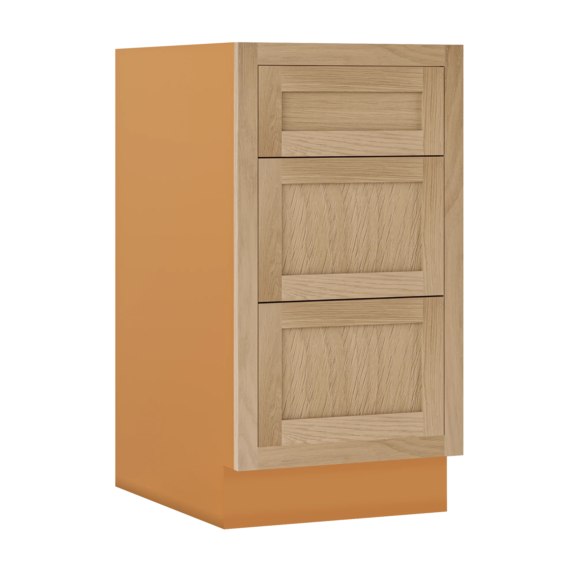 White Oak Shaker Inset Vanity 21" Deep - 32" Tall -  Drawer Base Cabinet - 12", 15", 18", 21", 24",27", 30", 33" & 36" - Special Order - Image 5