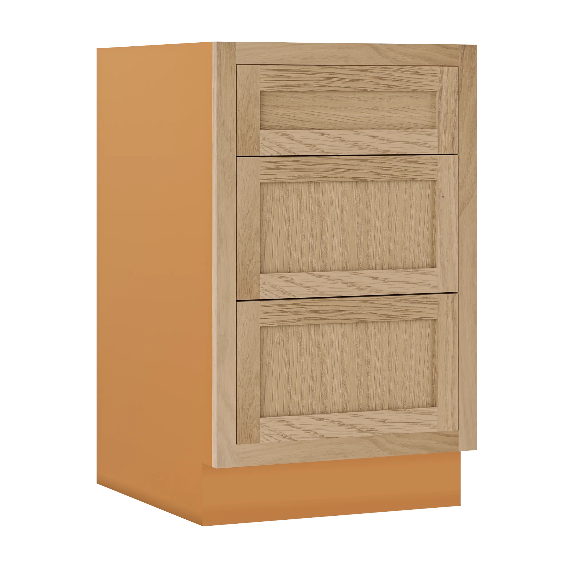 White Oak Shaker Inset Vanity 21" Deep - 32" Tall -  Drawer Base Cabinet - 12", 15", 18", 21", 24",27", 30", 33" & 36" - Special Order - Image 7