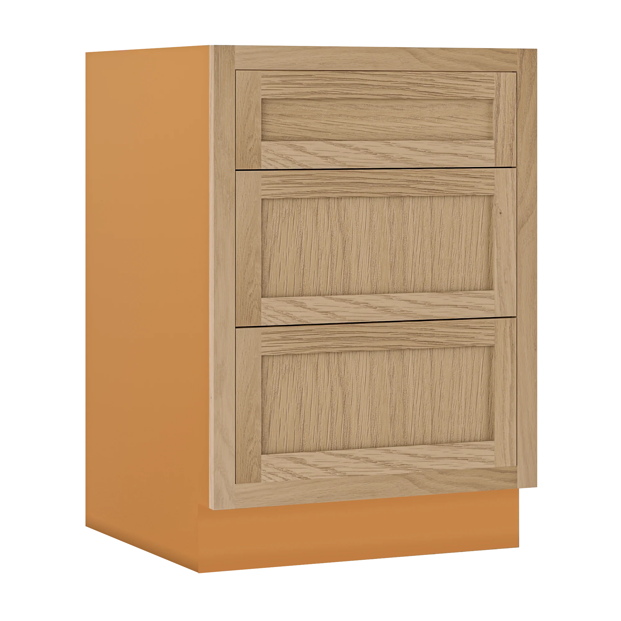 White Oak Shaker Inset Vanity 21" Deep - 32" Tall -  Drawer Base Cabinet - 12", 15", 18", 21", 24",27", 30", 33" & 36" - Special Order - Image 9