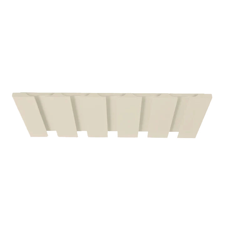 Wine Glass Holder Manhattan Cream Shaker Shelf 1-1/4" Overlay