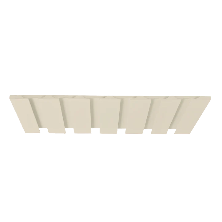 Wine Glass Holder Manhattan Cream Shaker Shelf 1-1/4" Overlay - Image 2